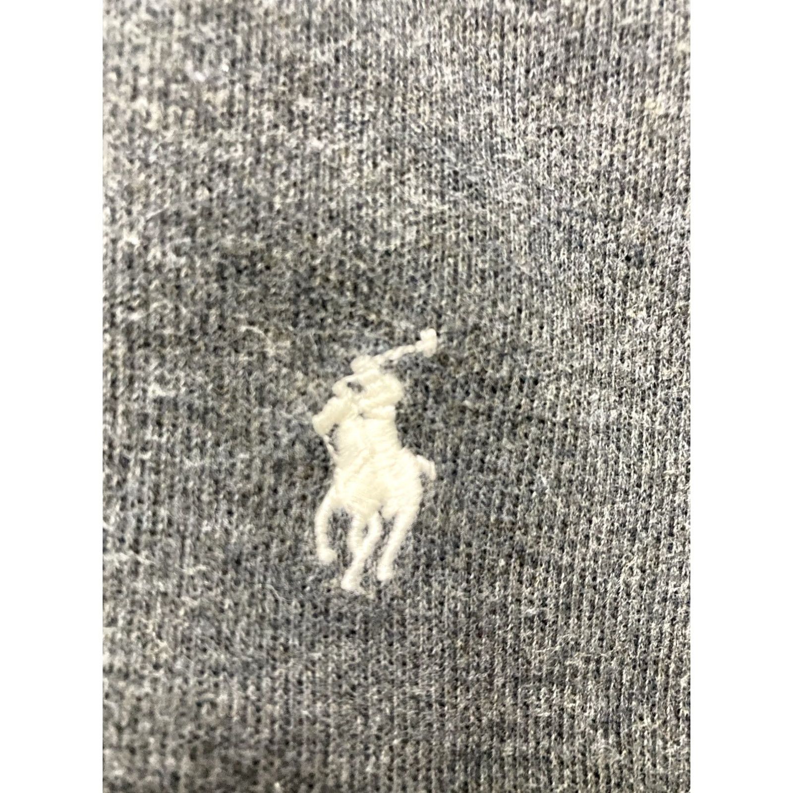 Polo Ralph Lauren VINTAGE Polo Ralph Lauren Estate Rib 1/4 Quarter Zip Knit Sweater Men XL Gray Pony White Size US XL / EU 56 / 4 - 3 Thumbnail