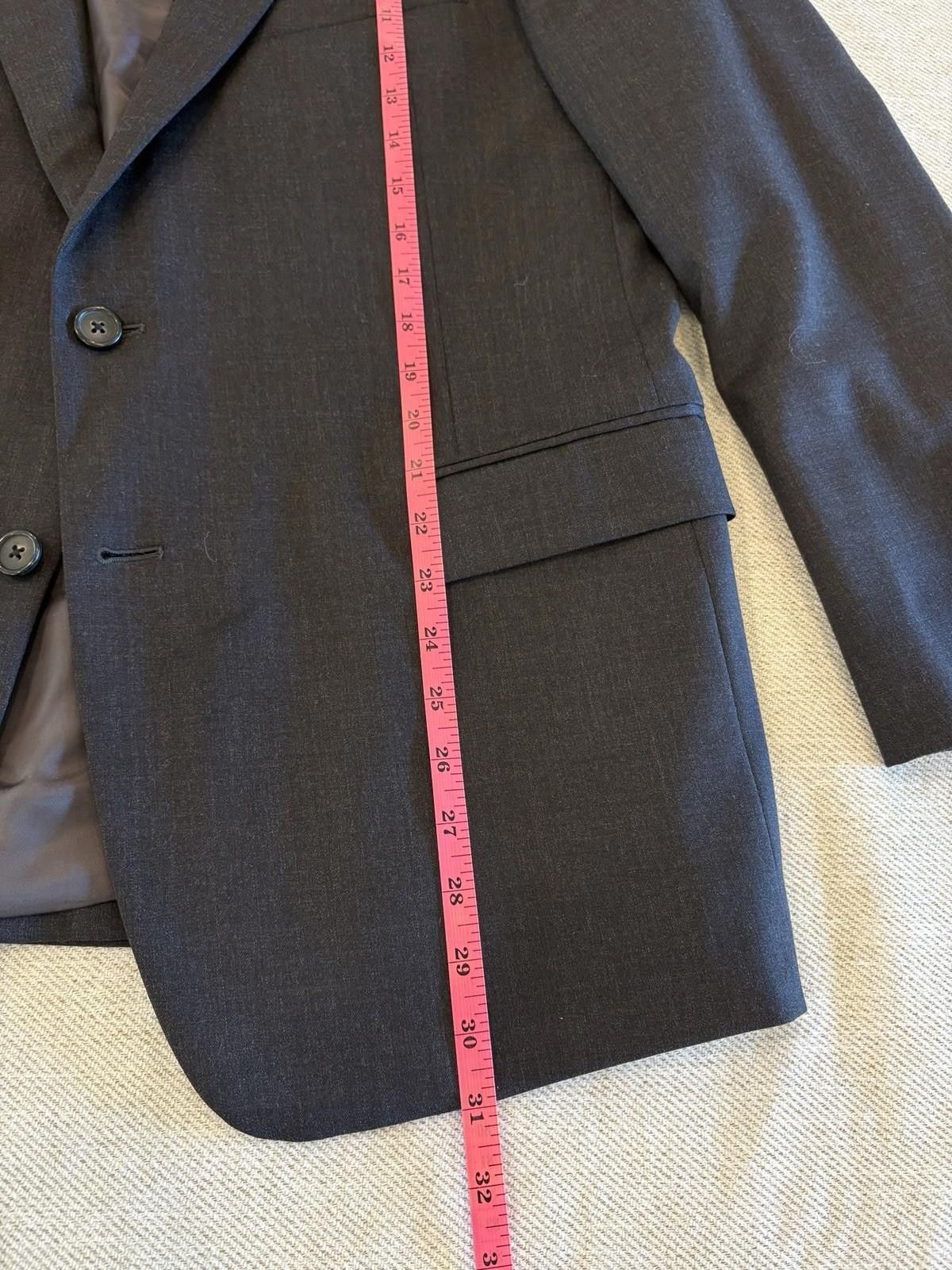 Brooks Brothers Brooks Brothers 1818 Blazer Jacket 42S Regent Charcoal Togna Size 42S - 7 Thumbnail