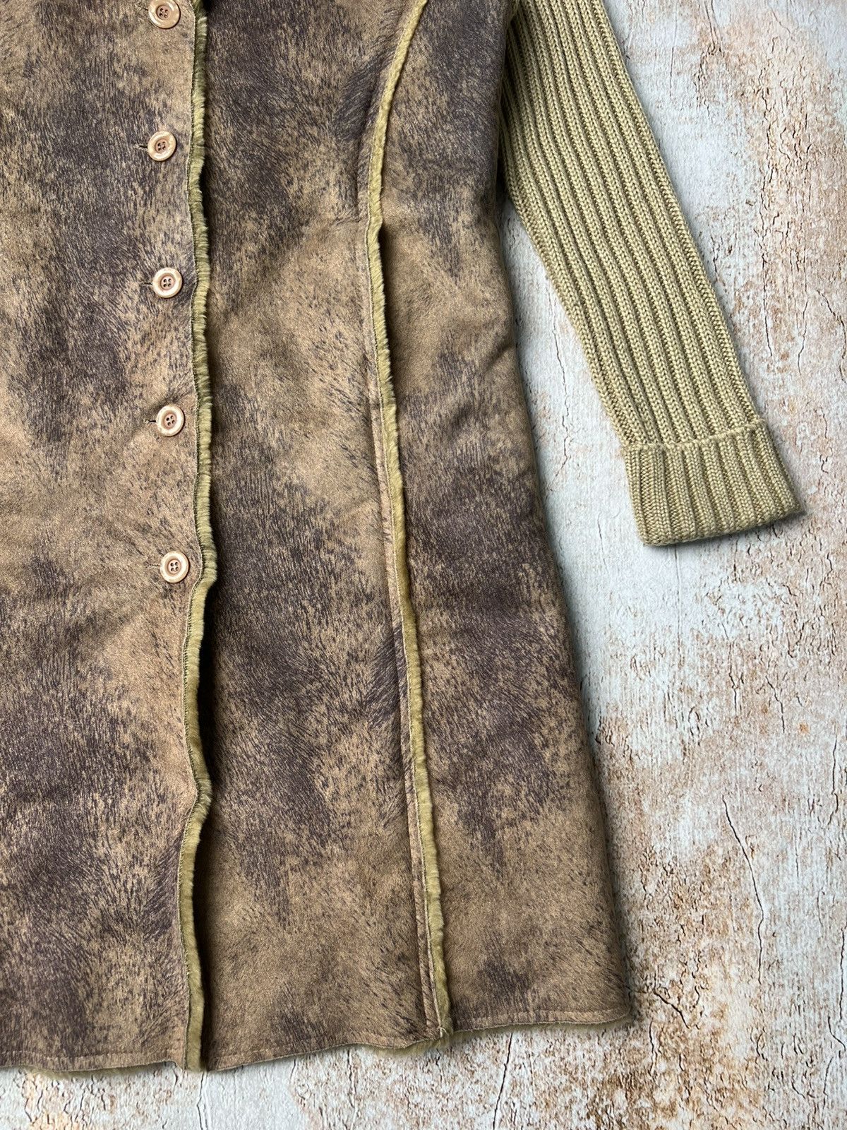 Vintage Vintage hybrid cotton/faux fur long coat Size S / US 4 / IT 40 - 3 Thumbnail