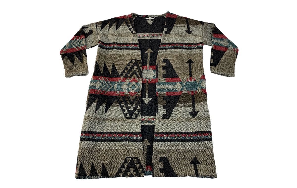 90s Radarista Aztec Navajo Blanket Wool Wrap Cardigan