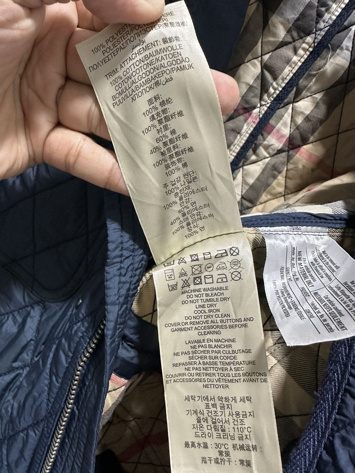 Burberry Burberry Brit Quilted Jacket Design Sun Faded Size US L / EU 52-54 / 3 - 10 Thumbnail