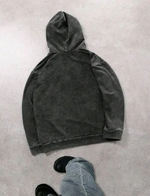 Japanese Brand Haruno x Asai Vintage Washed Creative Pocket Print Hoodie sh Size US XXL / EU 58 / 5 - 6 Thumbnail