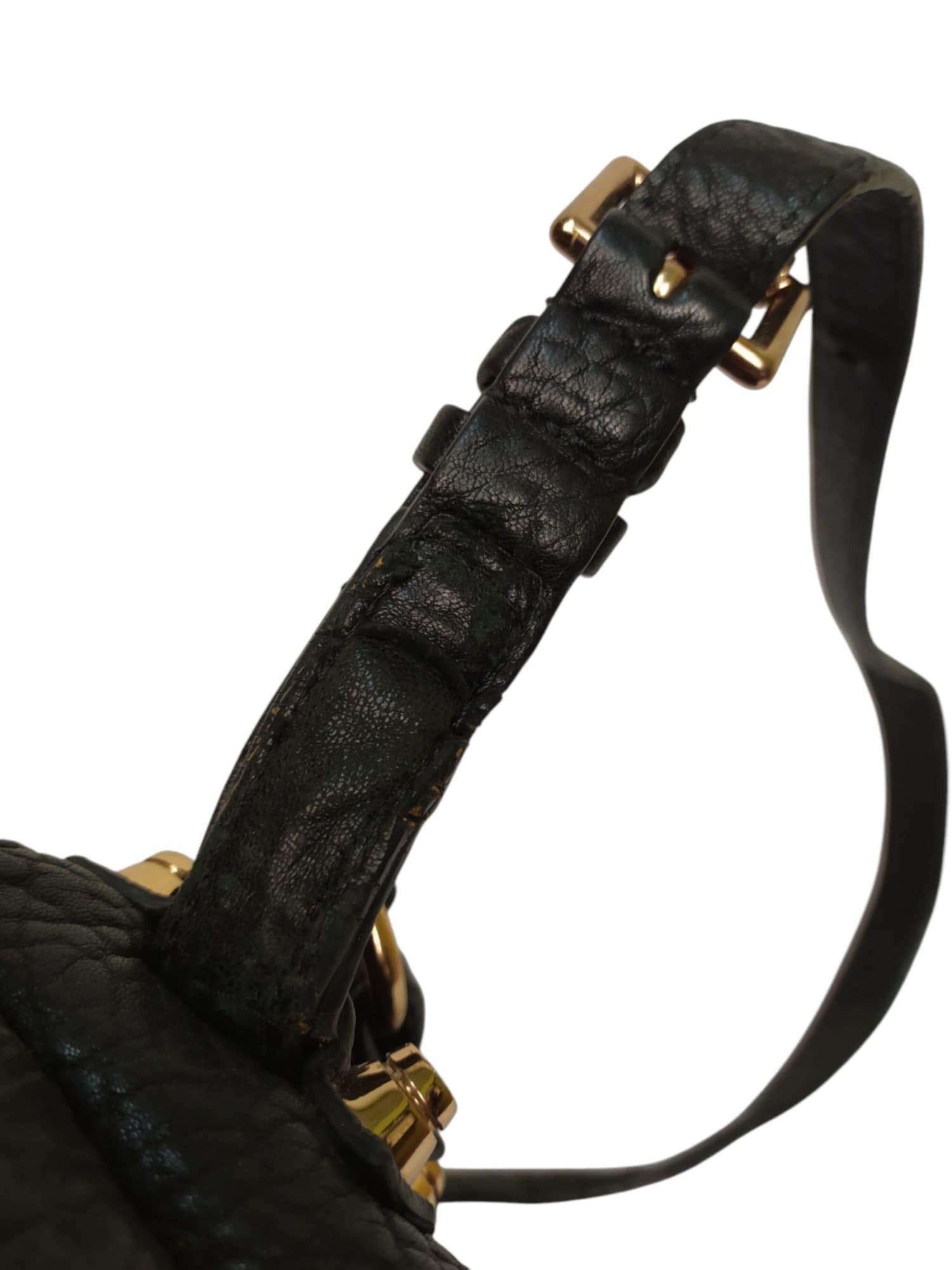 Alexander Wang × Genuine Leather Alexander Wang Diego Black Pebbled Leather Bucket Bag Size ONE SIZE - 8 Thumbnail