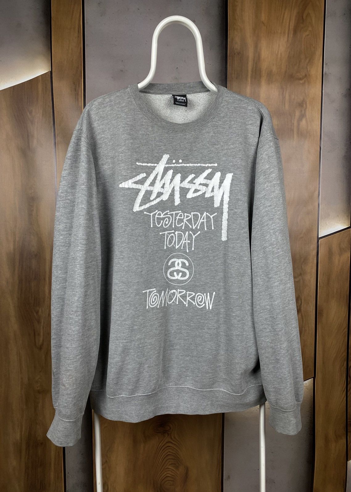 Stussy 💀Vintage Sweatshirt Stussy Yesterday Today Tomorrow VTG Tee💀 Size US XL / EU 56 / 4 - 1 Thumbnail