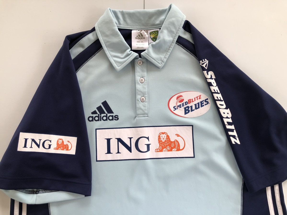 Adidas 2004 SpeedBlitz Blues Australia Cricket Jersey Size US XL / EU 56 / 4 - 15 Thumbnail