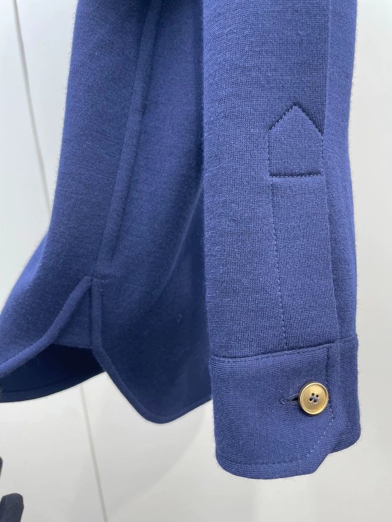 Saint Laurent Paris Saint Laurent Paris size 40 Small logo embroidered coat wi Size M / US 6-8 / IT 42-44 - 3 Thumbnail