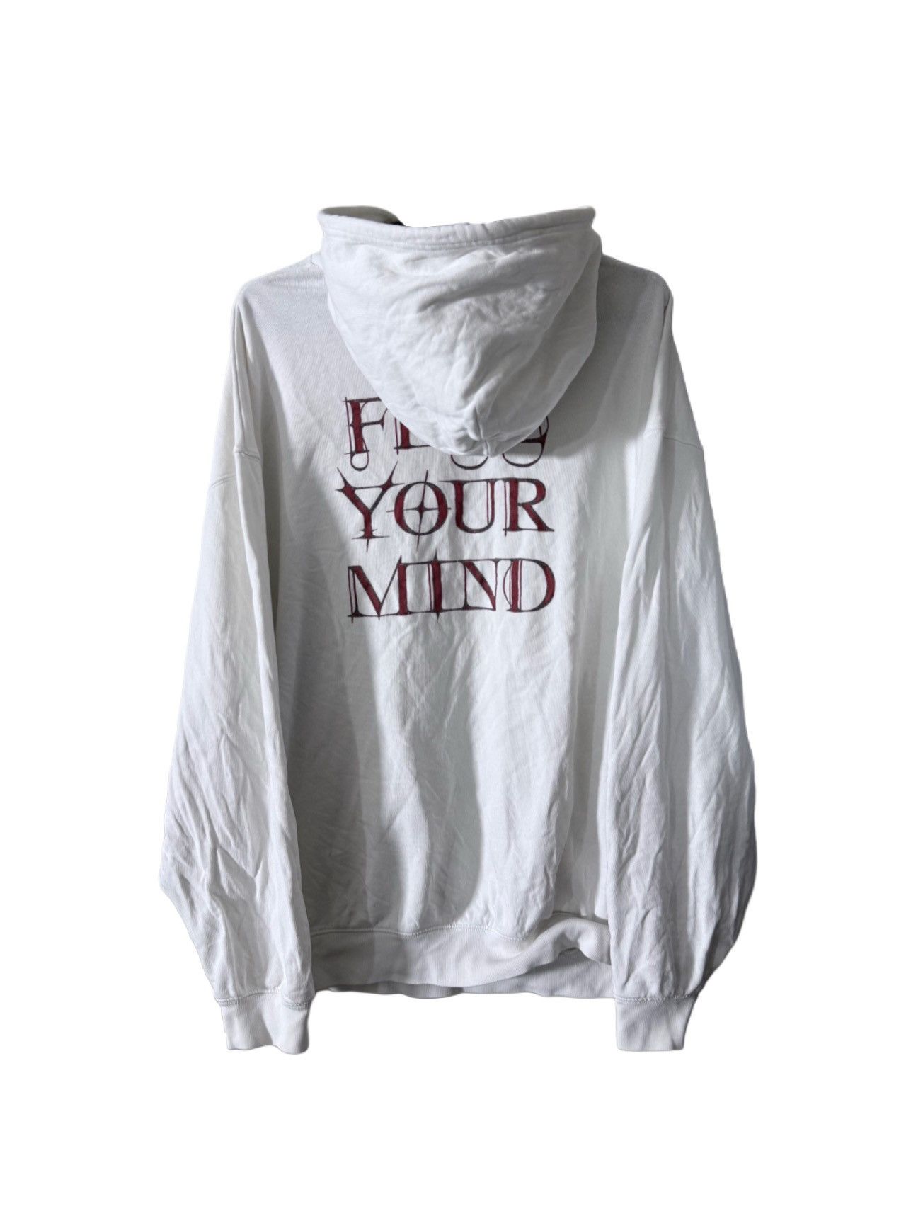 Balenciaga BALENCIAGA SS2020 Pre-Owned Society Gothic Logo Hoodie Size US M / EU 48-50 / 2 - 2 Thumbnail