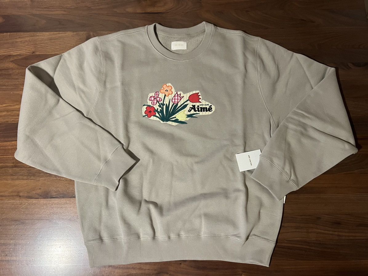 Aime Leon Dore Aime Leon Dore Floral Appliqué Bouquet Crewneck Sweatshirt Size US XL / EU 56 / 4 - 1 Thumbnail