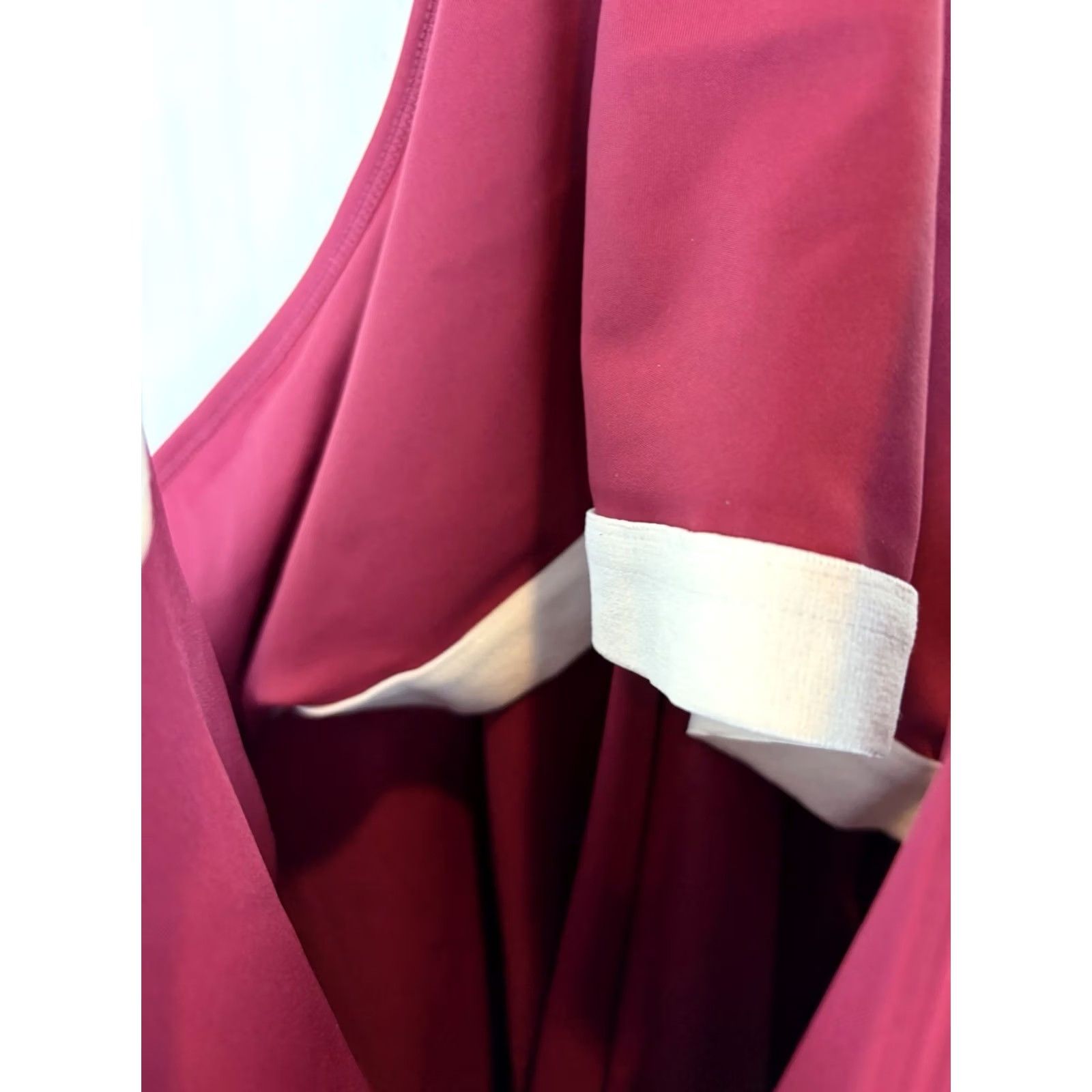 Vintage Halara Athletic Dress 3X Red Violet Backless Racerback Flare Active New No Short Womens Size 40" / US 18 - 6 Thumbnail