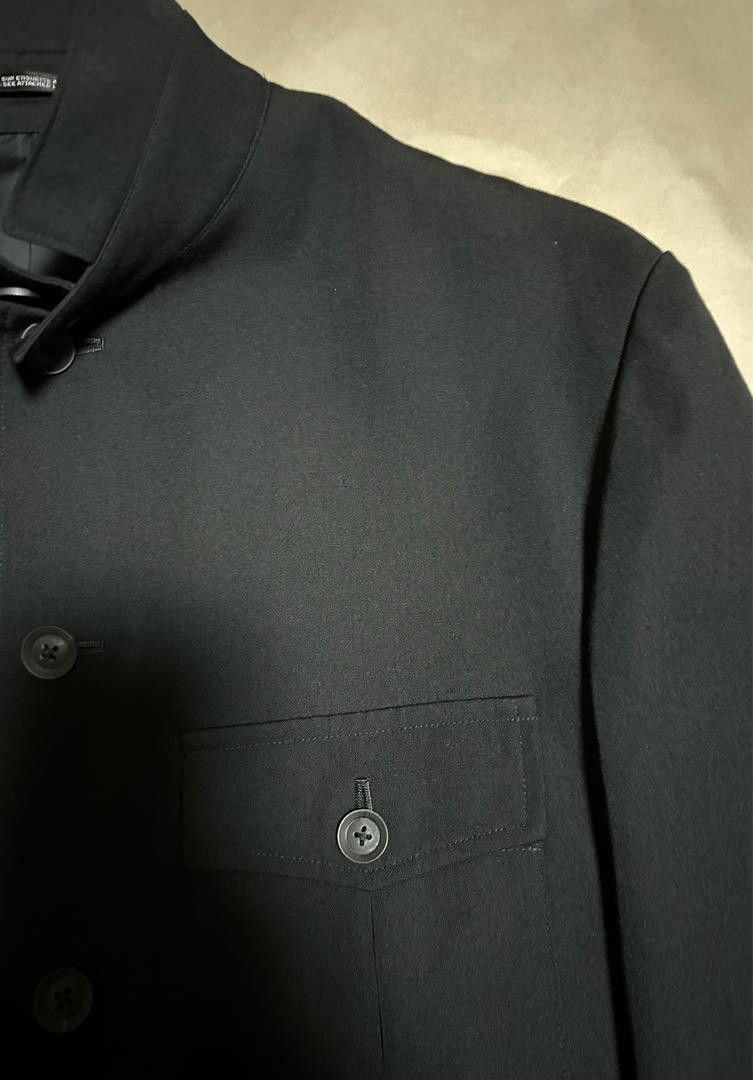Yohji Yamamoto POUR HOMME 19aw Wool gabardine stand collar zip coat Size US L / EU 52-54 / 3 - 17 Thumbnail