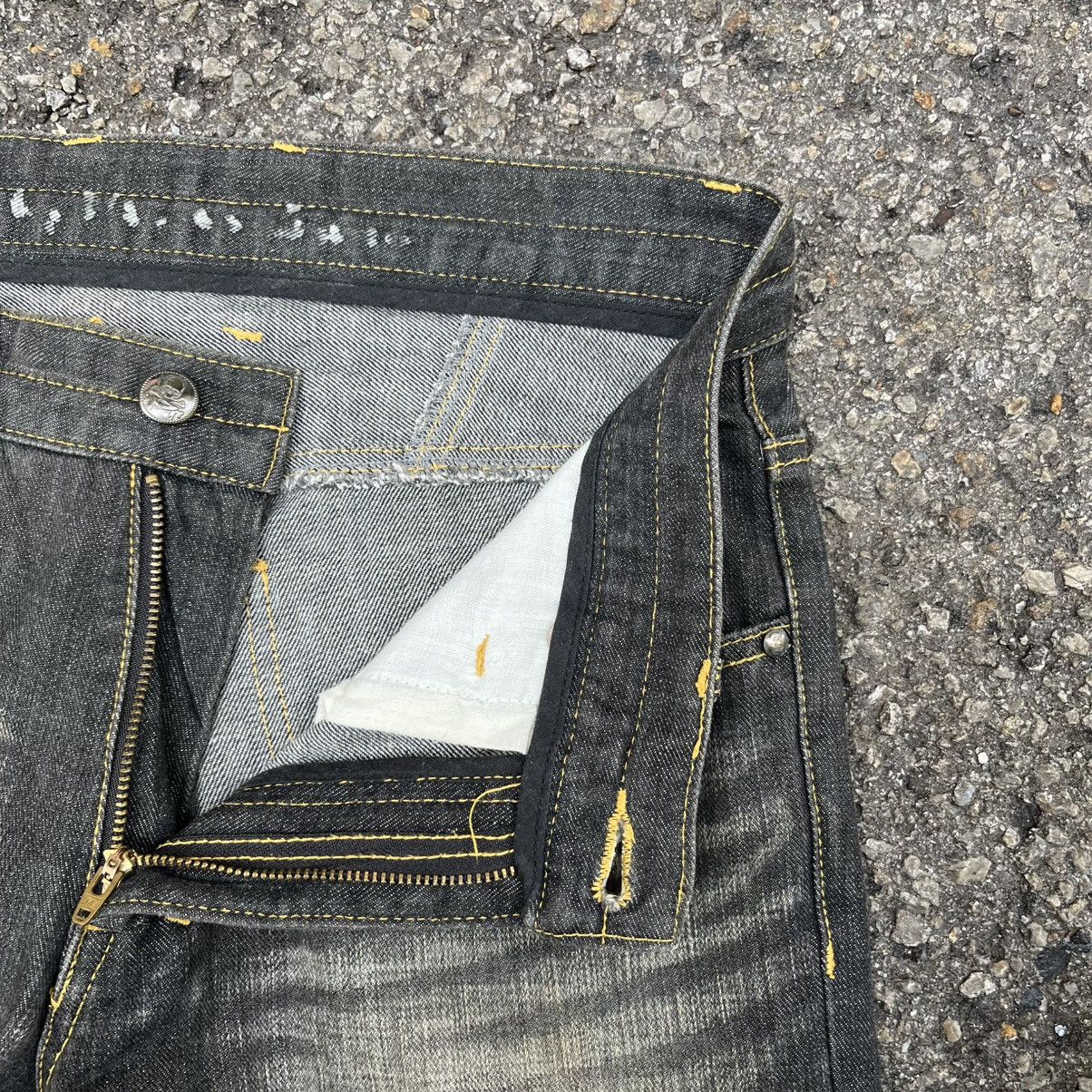 Hysteric Glamour Flared Jeans Faded Clawmark Japanese Bootcut Rusty Denim Size US 29 - 6 Thumbnail