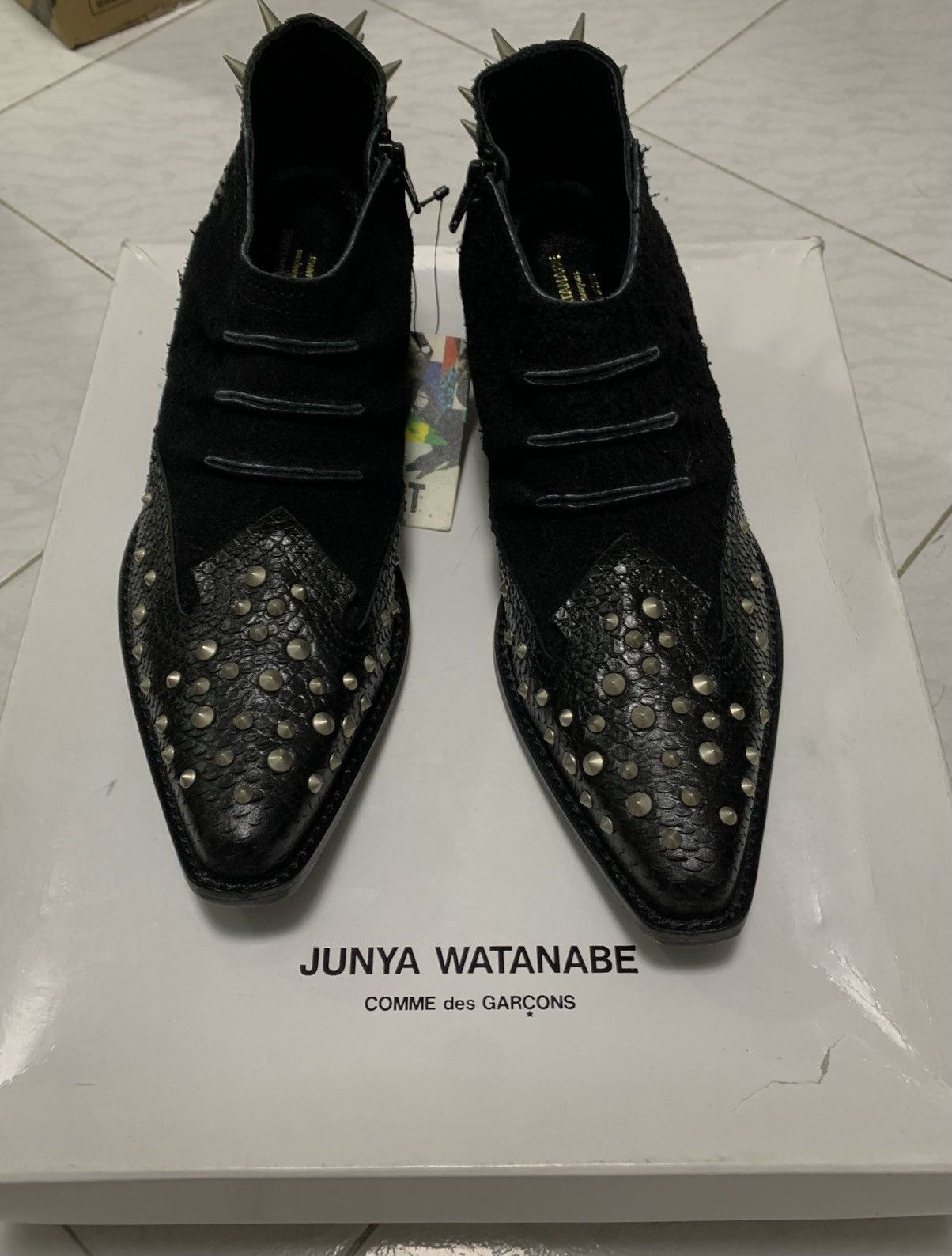 Junya Watanabe Junya watanabe Comme des garçons leather spiked ankle boots Size US 8 / IT 38 - 1 Thumbnail