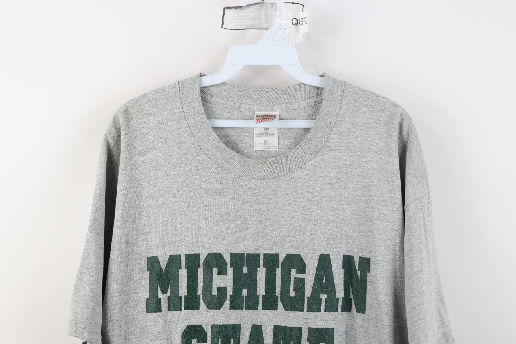 Vintage Vintage 90s Michigan State University Short Sleeve T-Shirt Size US XL / EU 56 / 4 - 2 Thumbnail