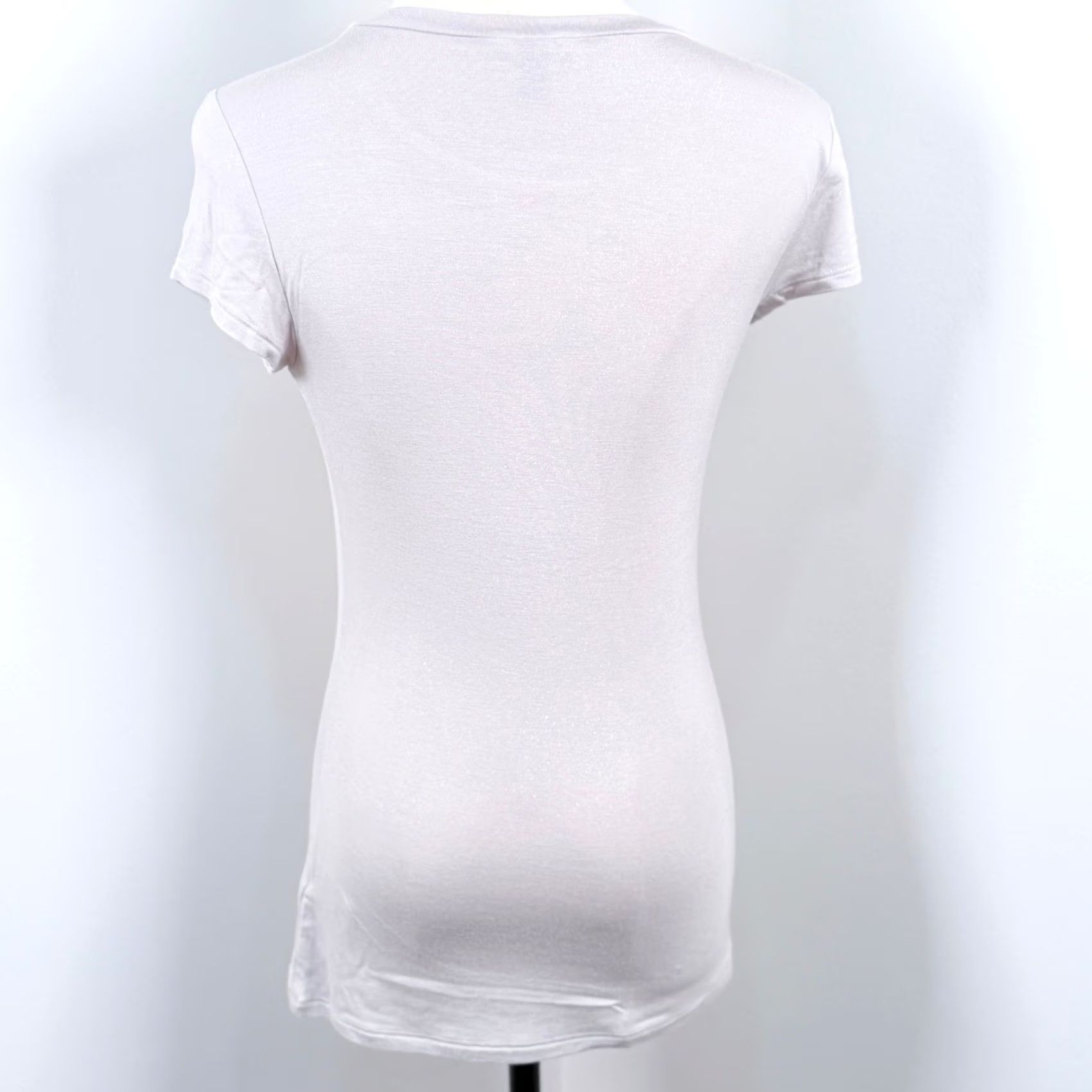 Express Express T-Shirt Shimmer SS Crew Neck Slim Fit Pink - S, Women Size S / US 4 / IT 40 - 4 Thumbnail