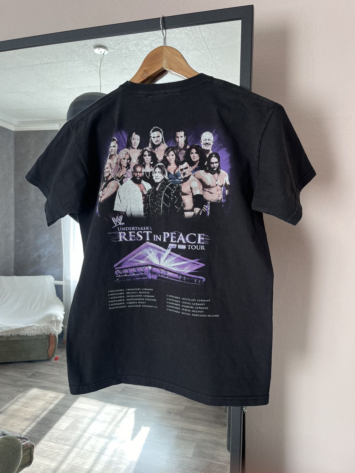 WWE Vintage 2000s WWE Undertaker Rest In Peace Tour Wrestler Tee Size US S / EU 44-46 / 1 - 2 Thumbnail