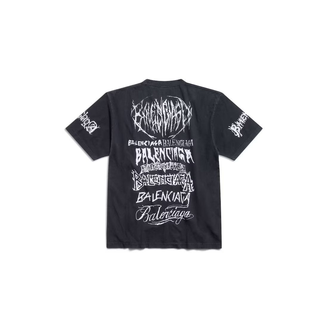 Balenciaga o1tr1nto0725 DIY Metal T-Shirt Large Fit in Black Size US XS / EU 42 / 0 - 6 Thumbnail