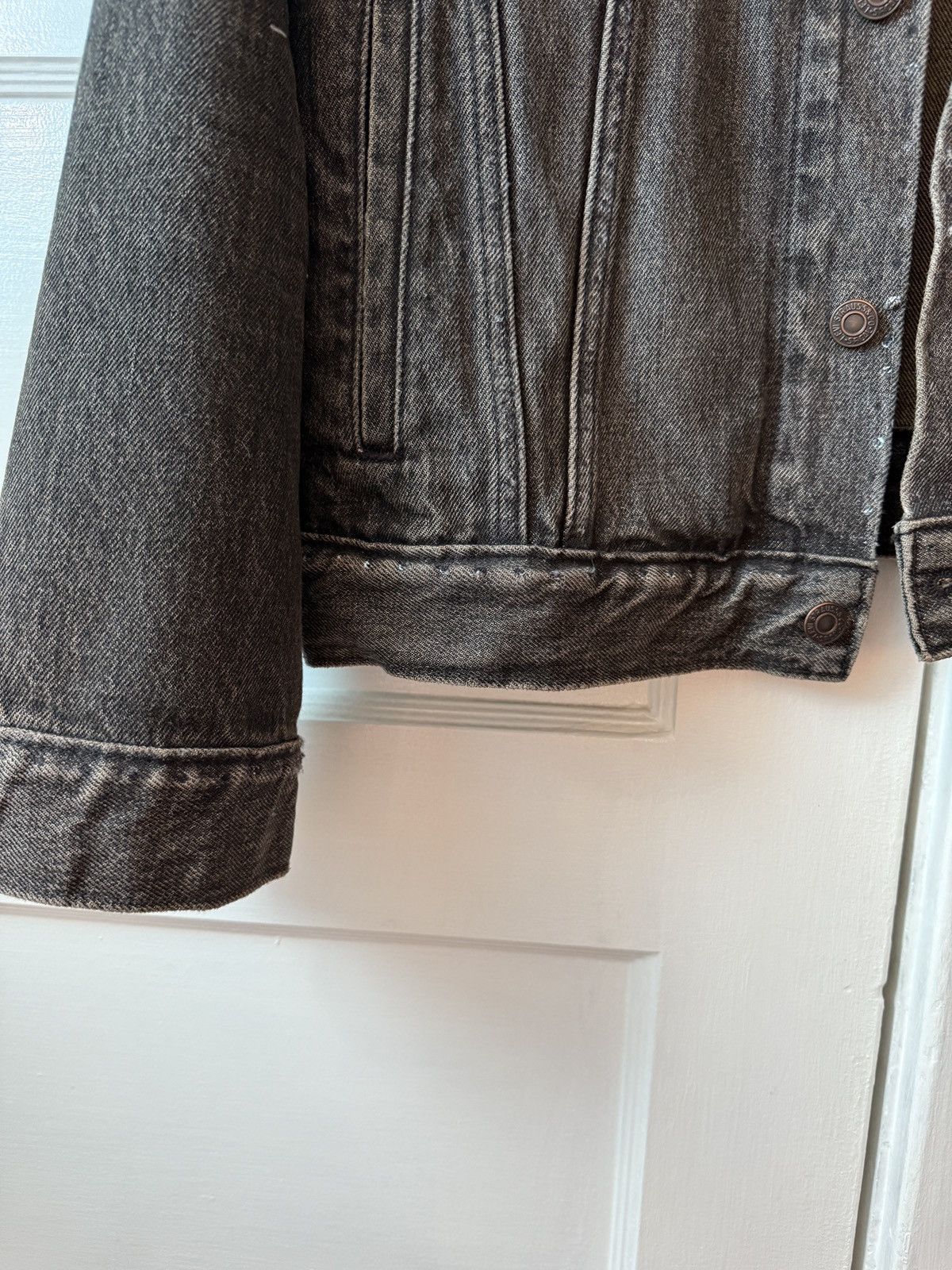 Levi's Washed Black Sample Type III Denim Jacket Size US M / EU 48-50 / 2 - 6 Thumbnail