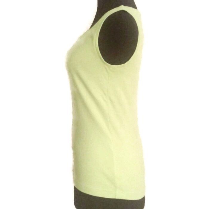 Chicos Chicos Size 0 S 4 Tank Top Womens Lime Green Ribbed Sleevele Size S / US 4 / IT 40 - 5 Thumbnail