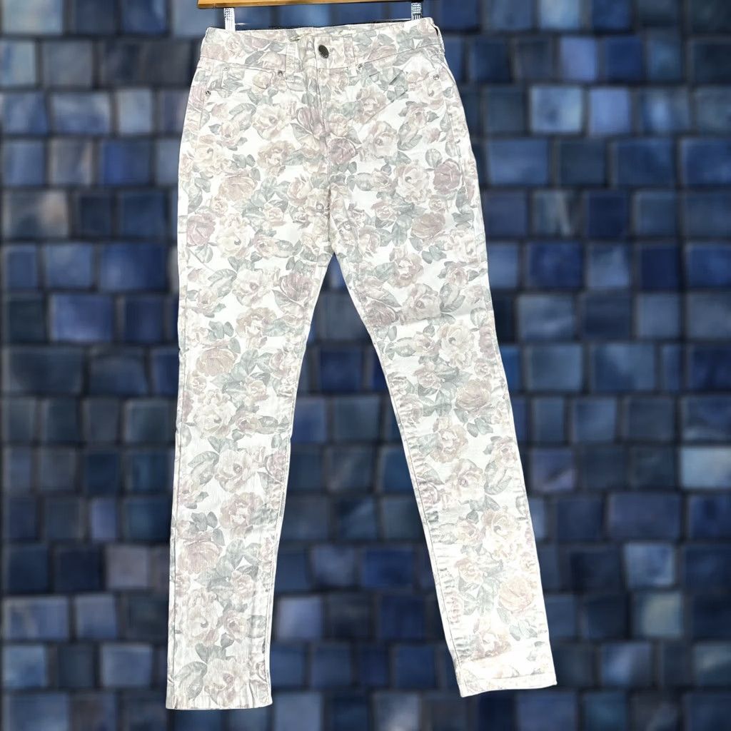 Vintage Seven7 Jeans Womens 6 High Rise Skinny Cotton Stretch Floral Pockets NEW Size 28" / US 6 / IT 42 - 1 Thumbnail