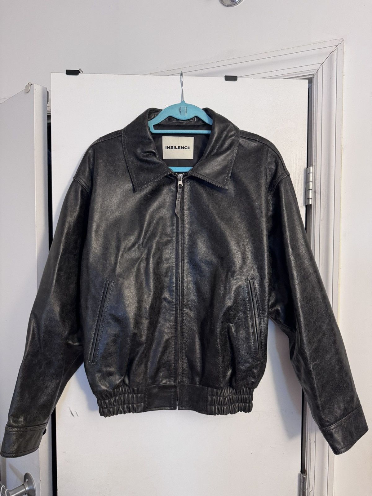 Balenciaga × Japanese Brand Insilence Distressed Leather Jacket 