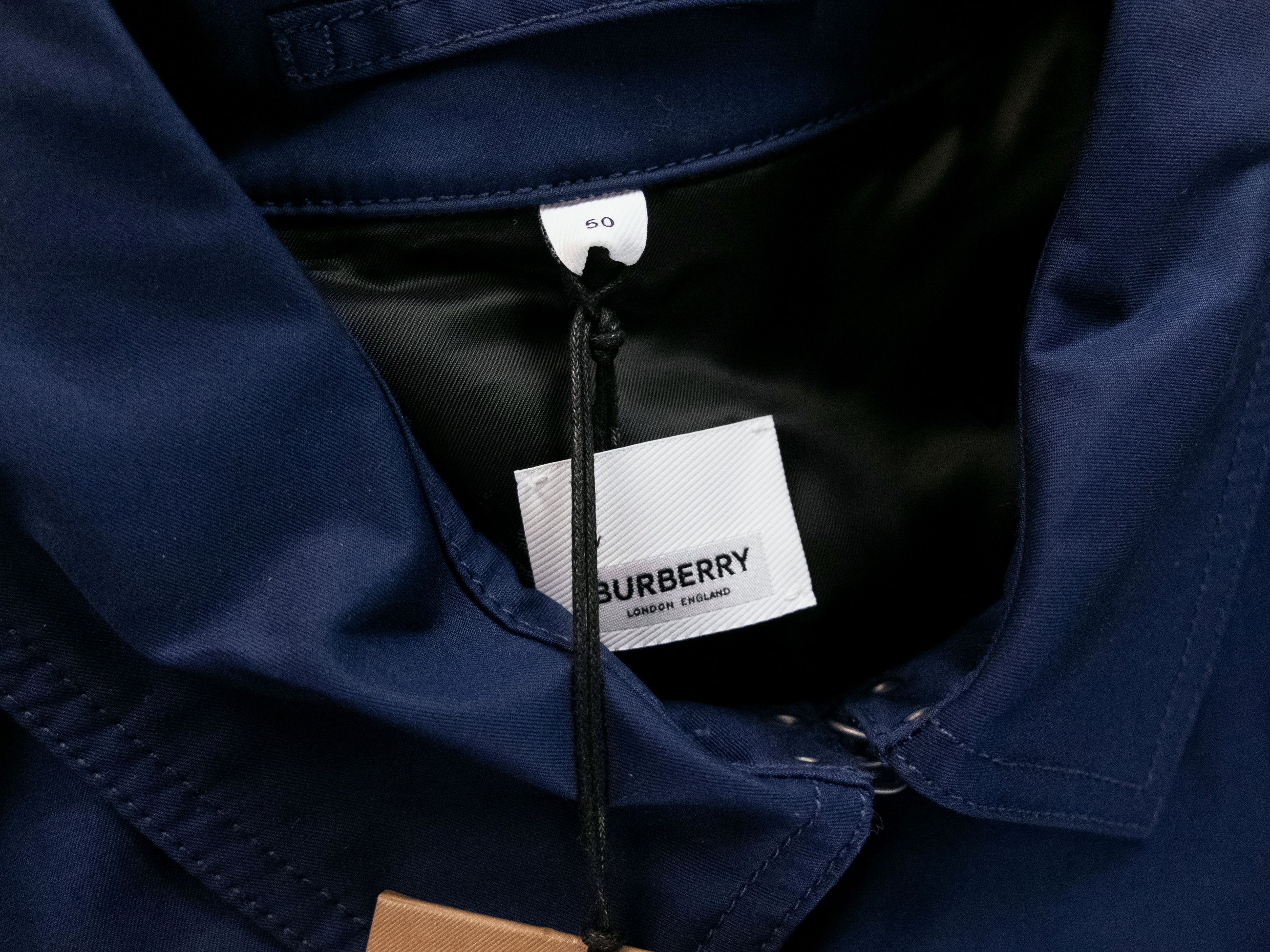 Burberry BURBERRY Britton navy blue cotton trench coat Large Size US L / EU 52-54 / 3 - 7 Thumbnail