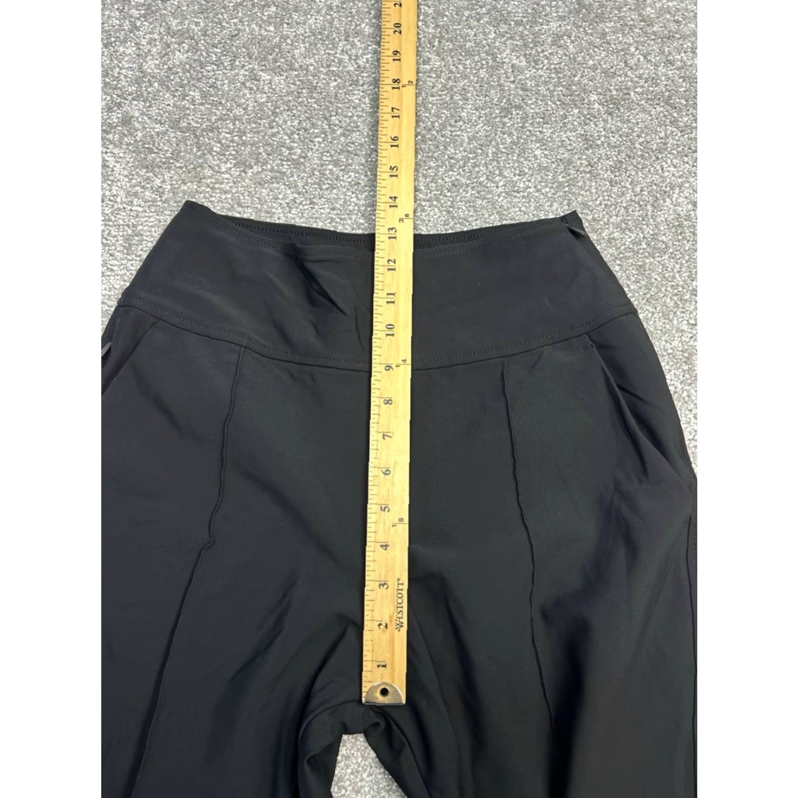 Athleta Athleta Pants Women 2 Black Pleated High Rise Wide-Leg Side Zip Size 26" / US 2 / IT 38 - 4 Thumbnail