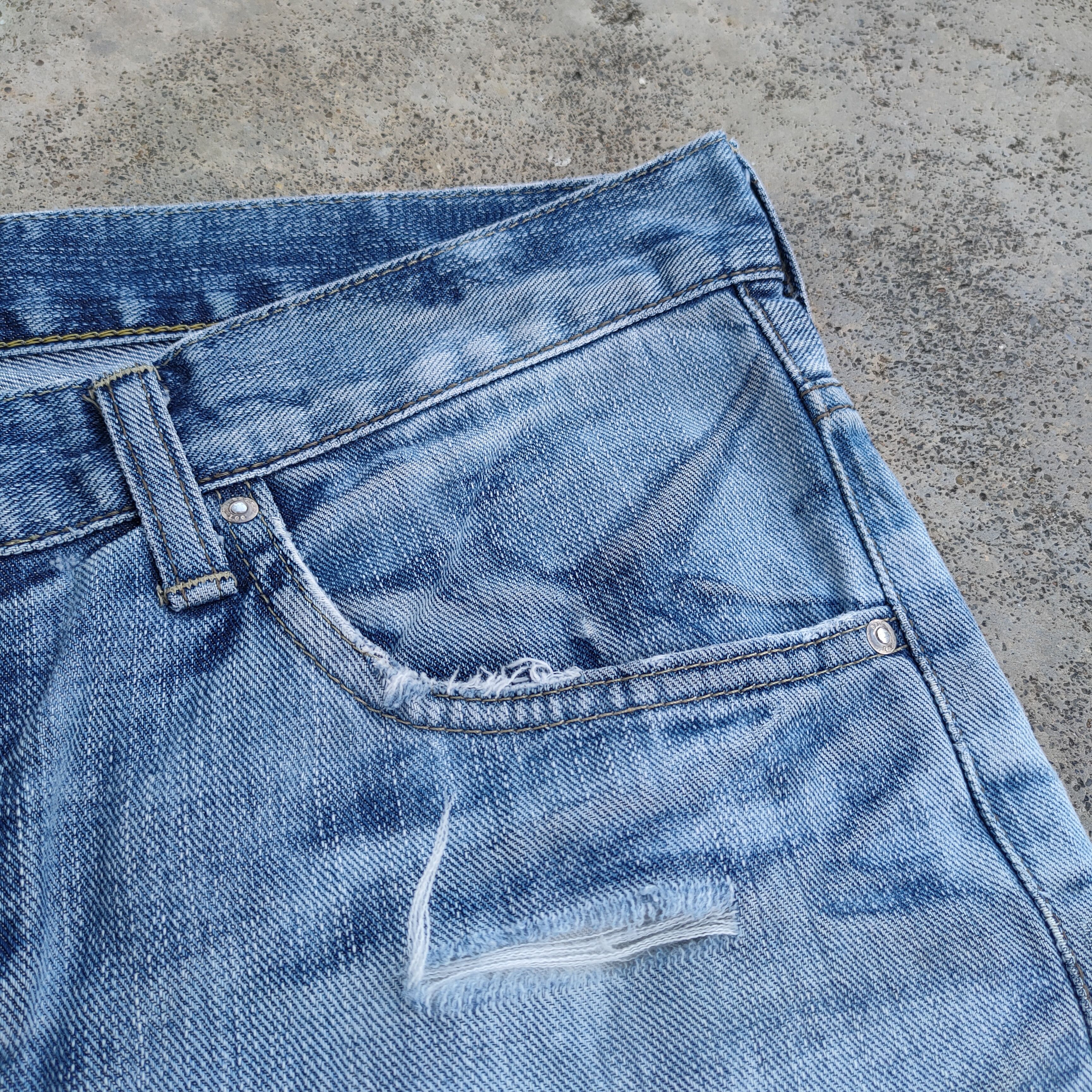 Lee VINTAGE LEE FLARED FADED RIPPED JEANS DENIM PANTS Size US 32 / EU 48 - 13 Thumbnail