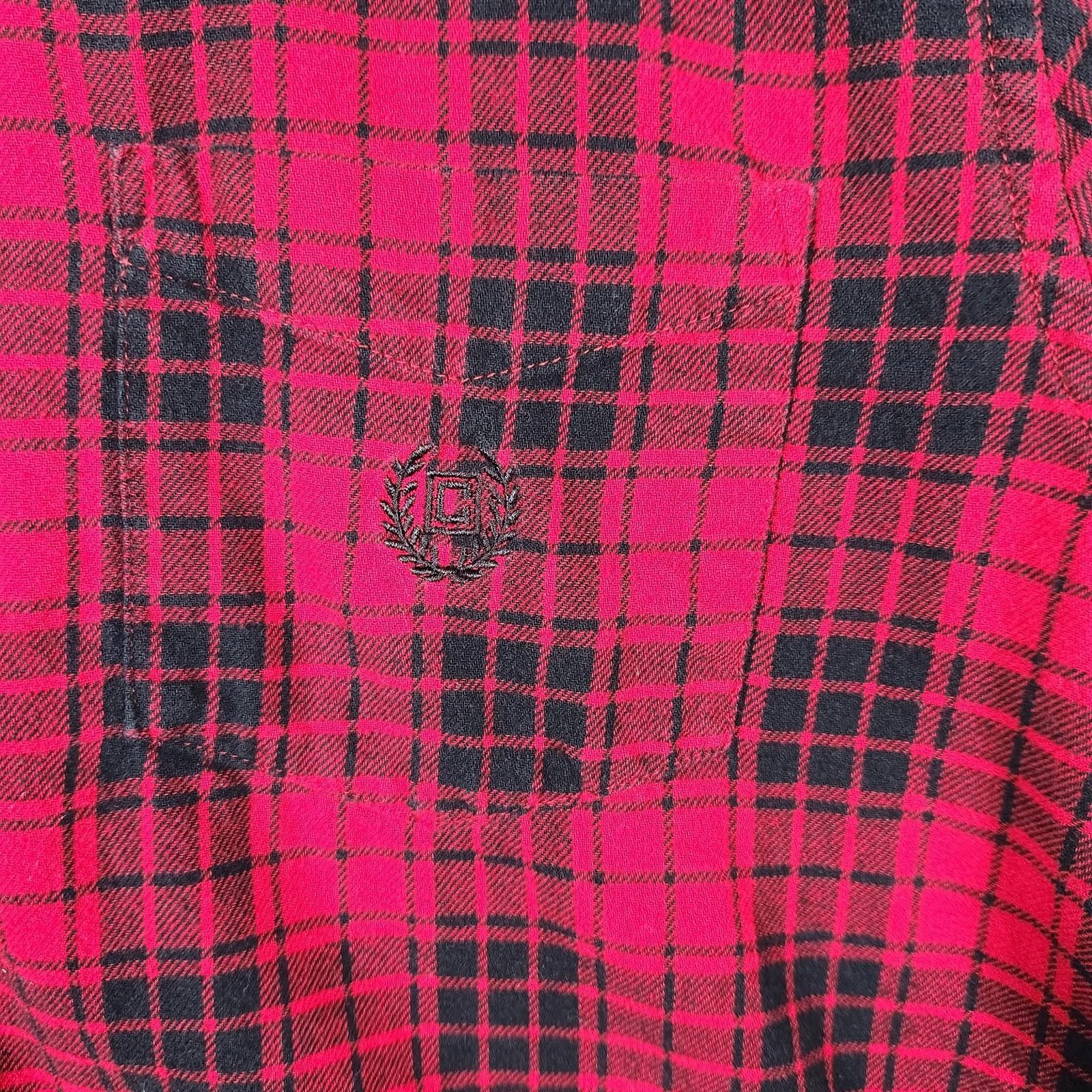 Chaps Chaps Red Plaid Brushed Flannel Size Large Cotton Size US L / EU 52-54 / 3 - 3 Thumbnail