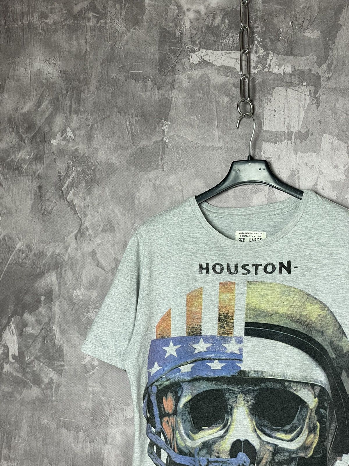 Allsaints × Vintage T-shirt Vintage Allsaints Distressed Faded Art Graffiti Rare Size US M / EU 48-50 / 2 - 2 Thumbnail