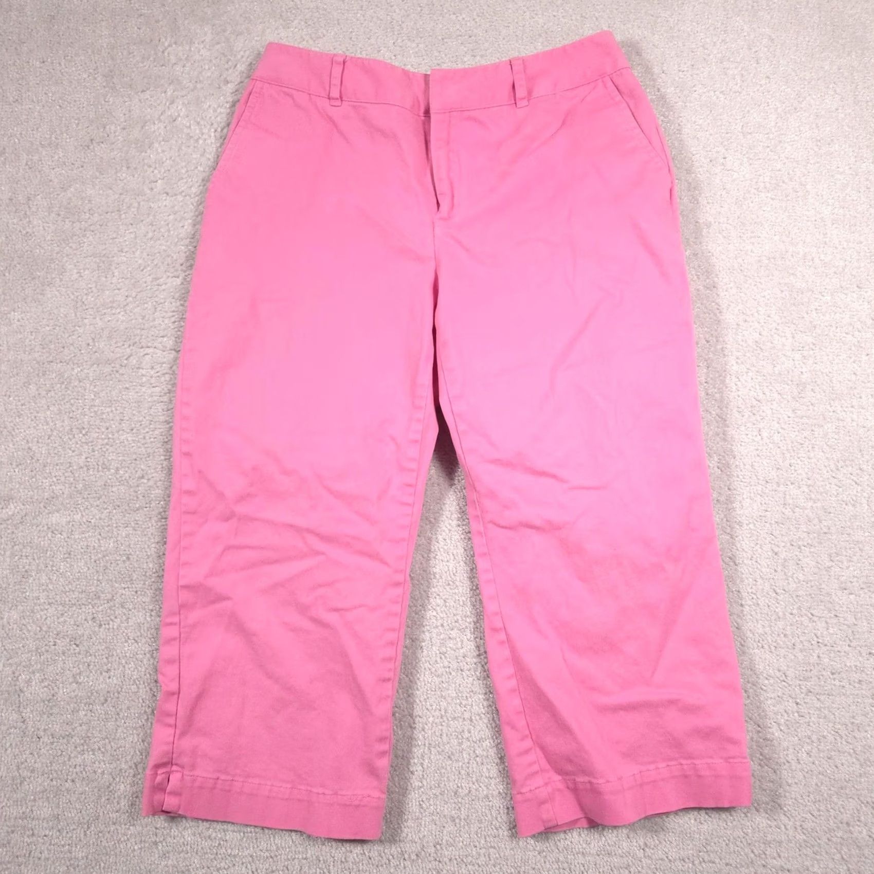 Jones New York Jones New York Sport Capri Pants Womens 6P Pink Twill Stretch Crop Chino Casual Size 28" / US 6 / IT 42 - 2 Thumbnail