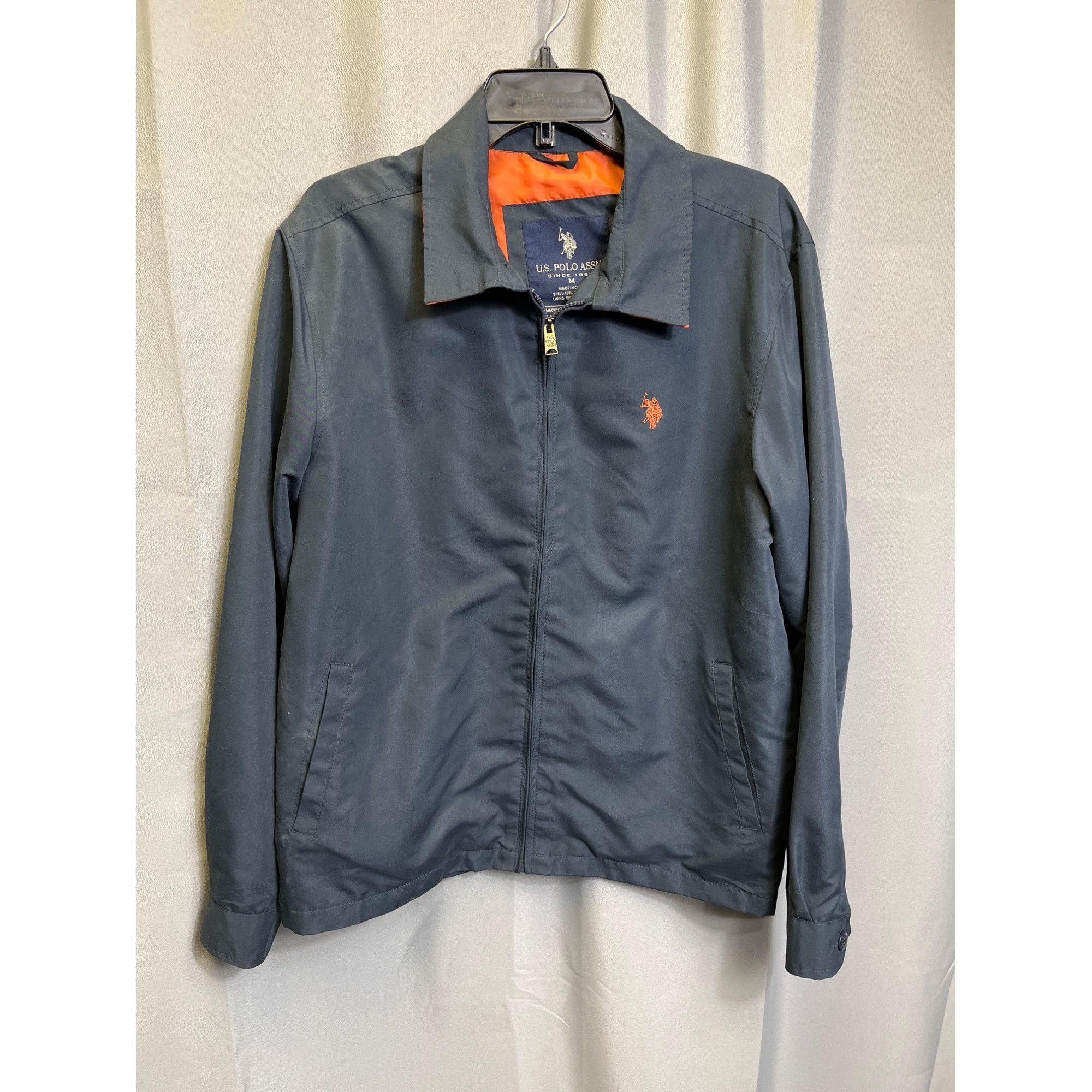 U.S. Polo Assn. U.S. Polo Assn. SKU 7669 Mens Blue Full Zip Jacket Size M Size US M / EU 48-50 / 2 - 1 Thumbnail