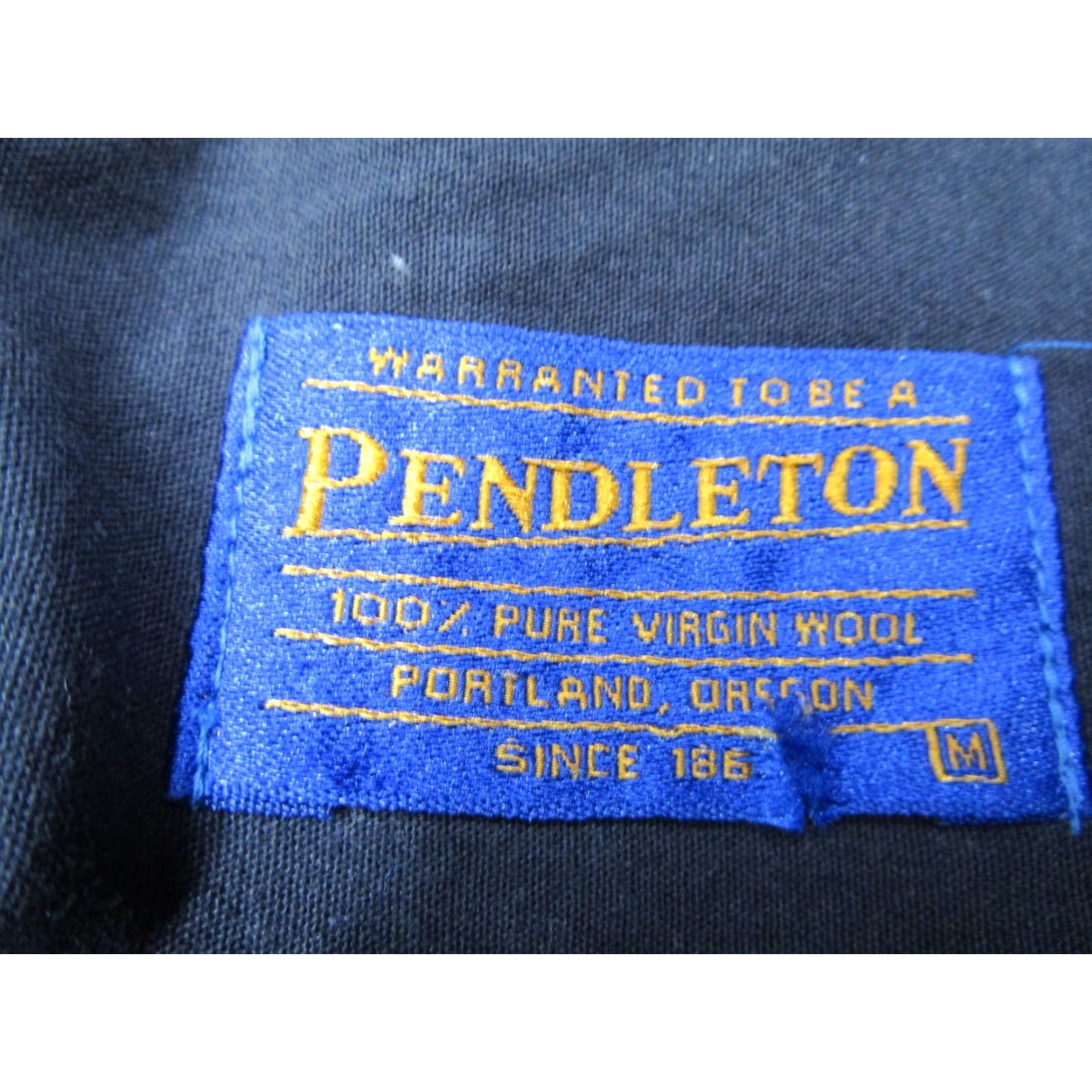 Pendleton VINTAGE Pendleton Shirt Mens M Blue Check Wool Button Up Pockets Western Classic 90s Men Size US M / EU 48-50 / 2 - 3 Thumbnail