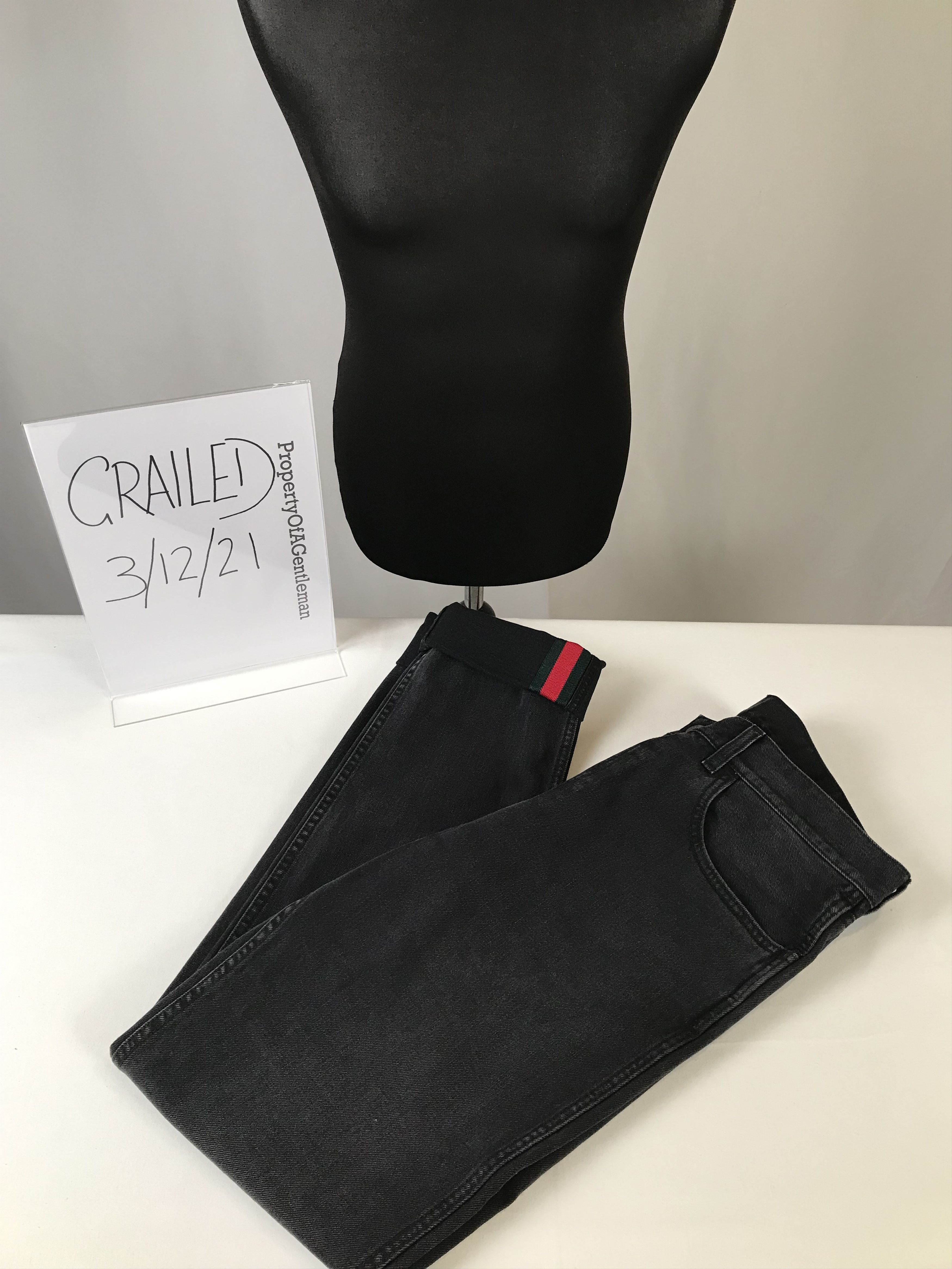 Gucci Men's Classic Gucci Black Jeans Size US 34 / EU 50 - 6 Thumbnail