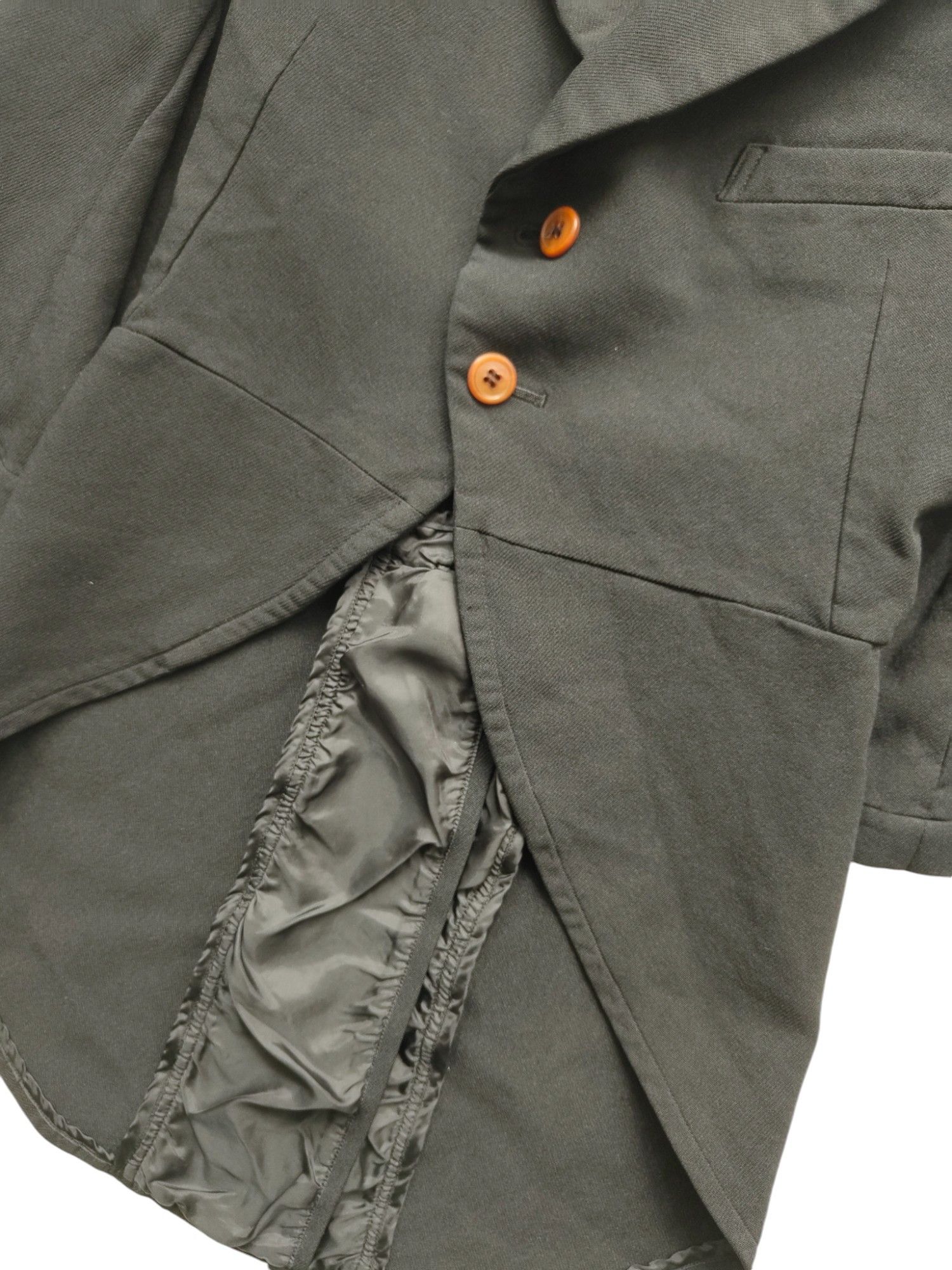 Comme des Garcons Black Mid Sleeved Cape Jacket With Sparrow Tail Back Size XS / US 0-2 / IT 36-38 - 8 Thumbnail