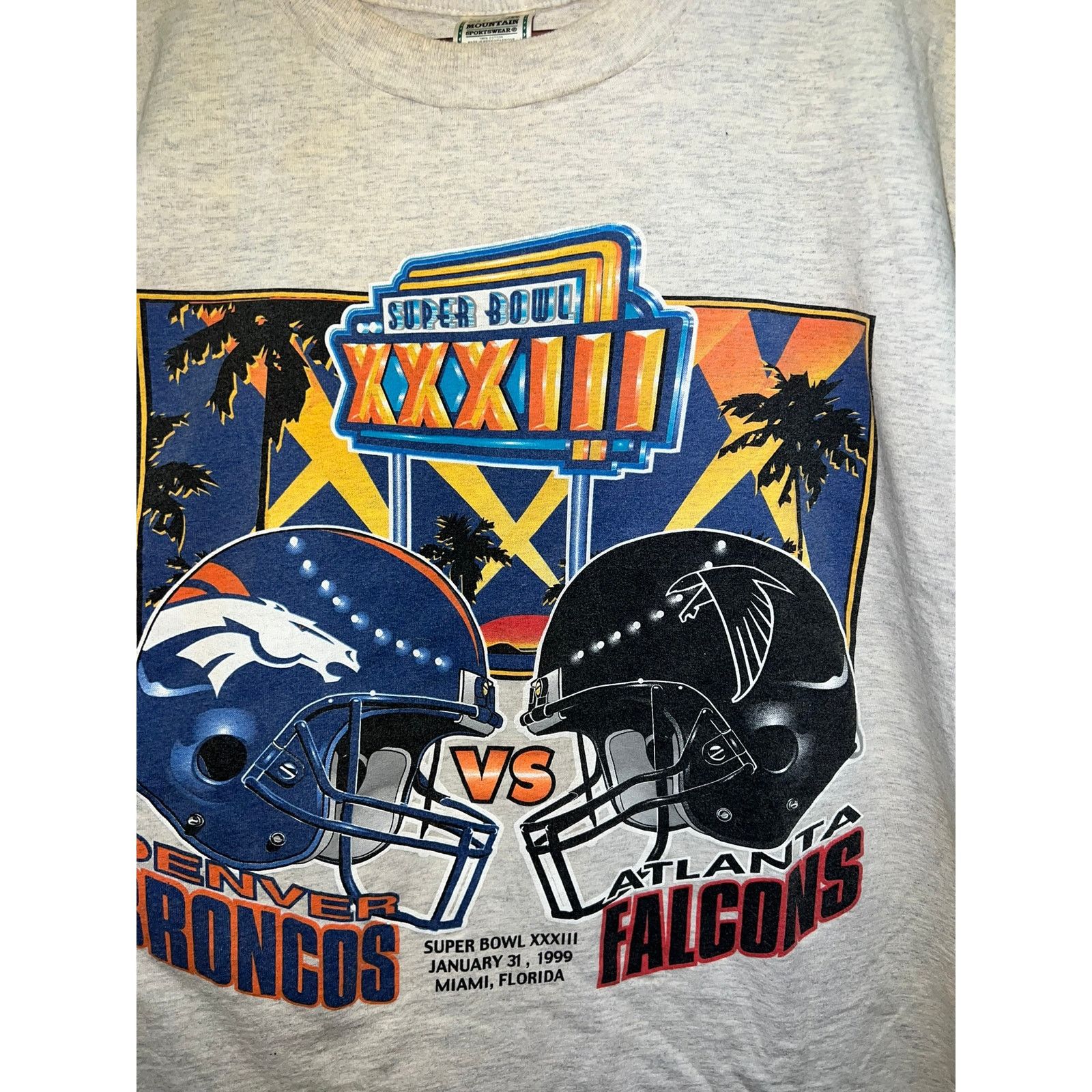 Vintage Vintage Denver Broncos Shirt Atlanta Falcons Tee Yellowed XL Size US XL / EU 56 / 4 - 4 Thumbnail