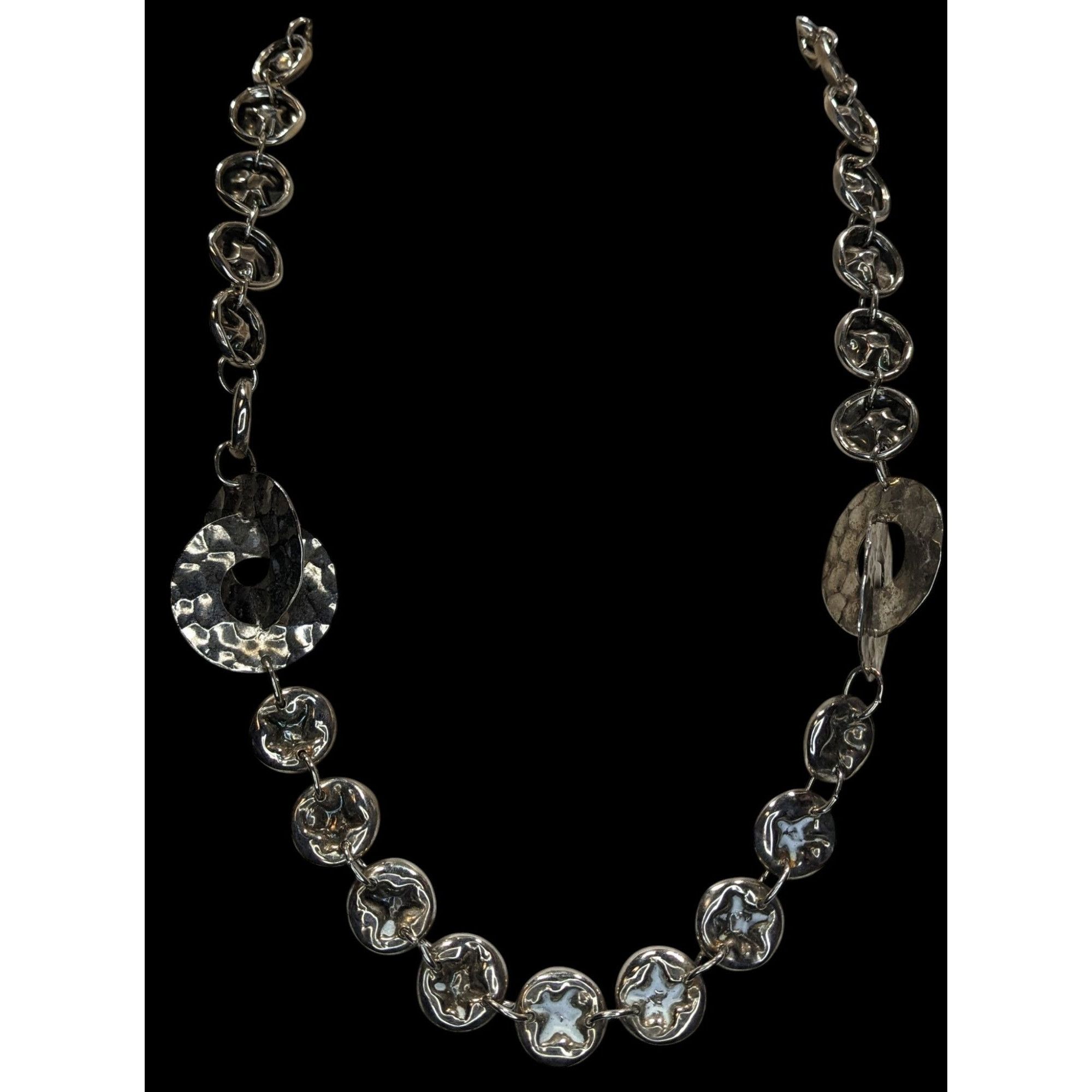 Other Brutalist Hammered Crushed Link Necklace Size ONE SIZE - 4 Thumbnail