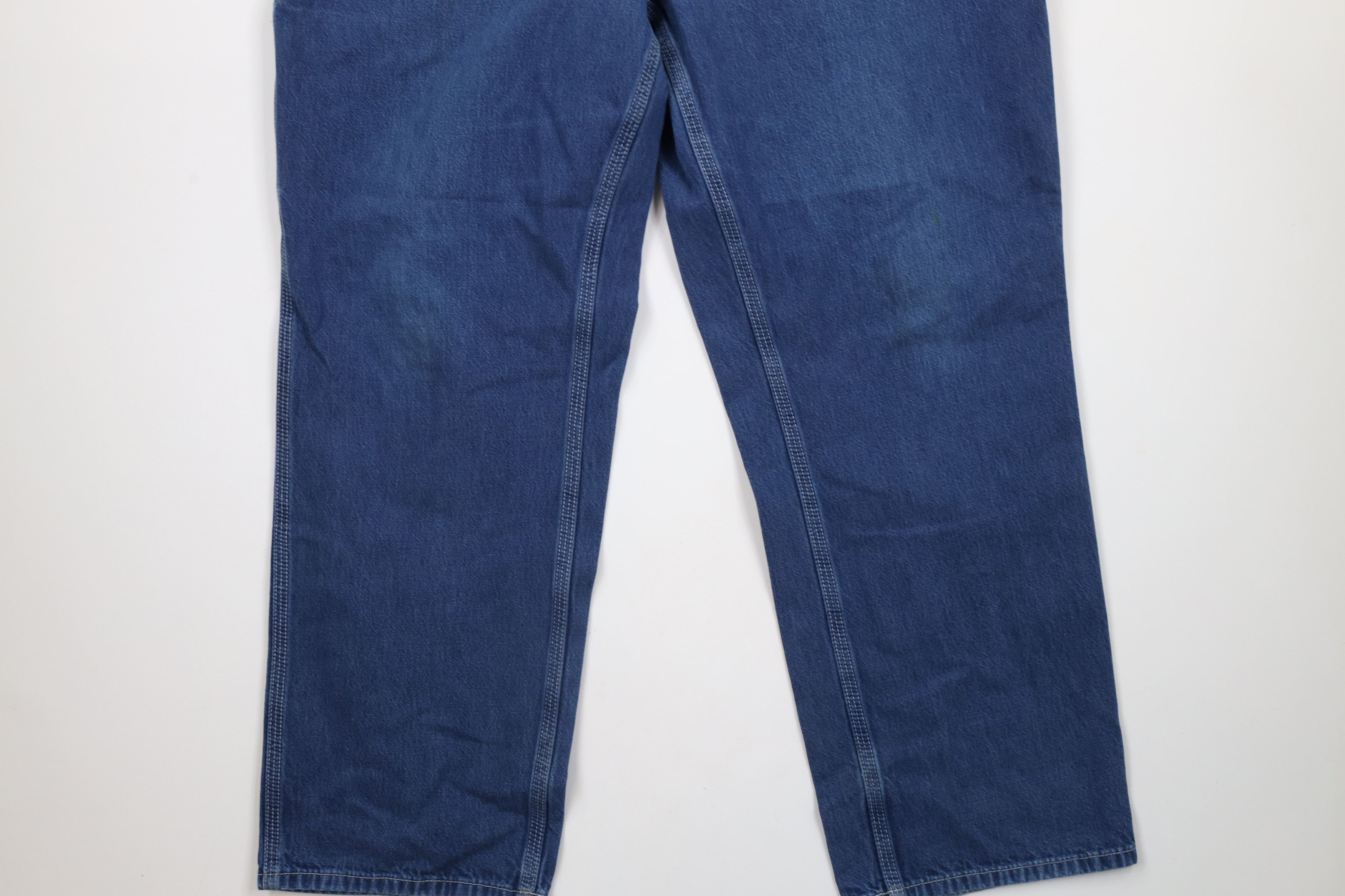 Carhartt × Vintage Vintage Carhartt Out Wide Leg Dungaree Denim Jeans Blue Size US 40 / EU 56 - 4 Thumbnail