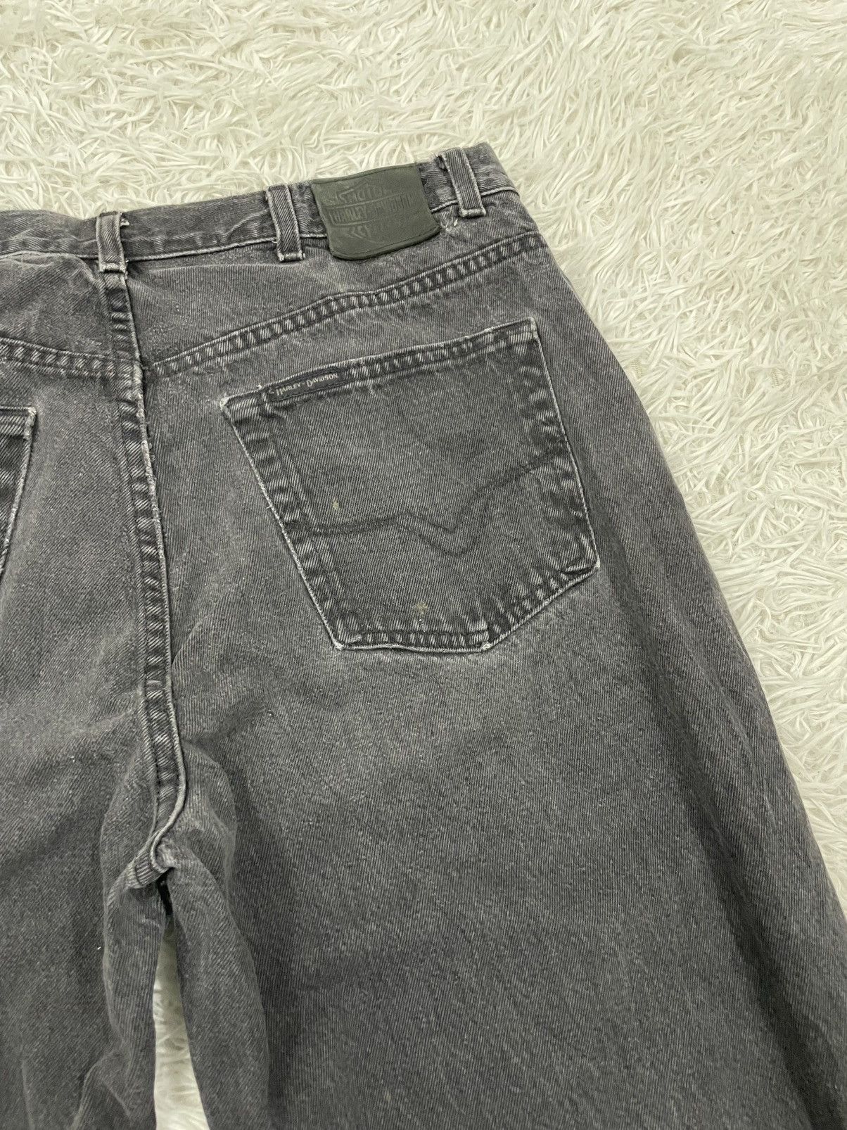Harley Davidson Harley Davidson Denim Relaxed Leg Pants Size US 37 - 9 Thumbnail