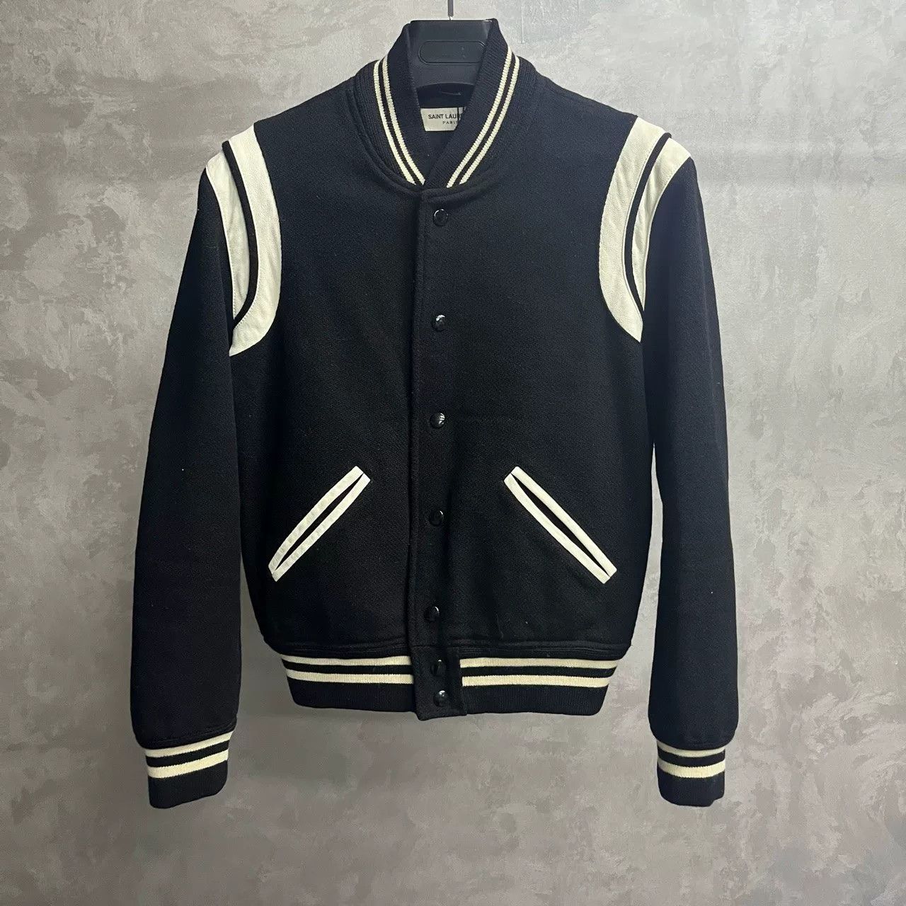 Saint Laurent Paris Saint Laurent Paris Striped Varsity Jacket Size US M / EU 48-50 / 2 - 1 Thumbnail