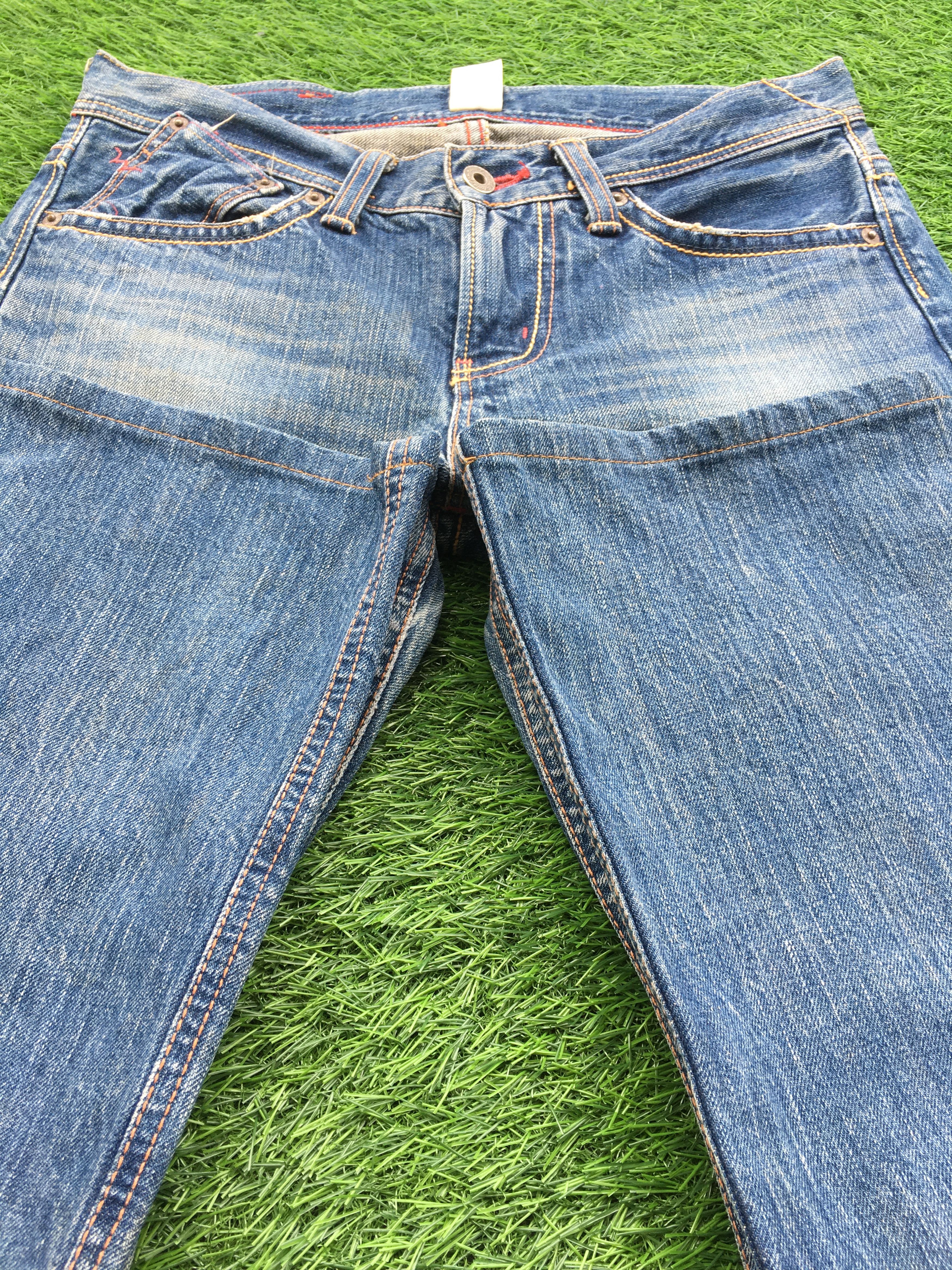Japanese Brand Japanese Low Waist Kick Flared Denim D-1212 Size 29" - 5 Thumbnail