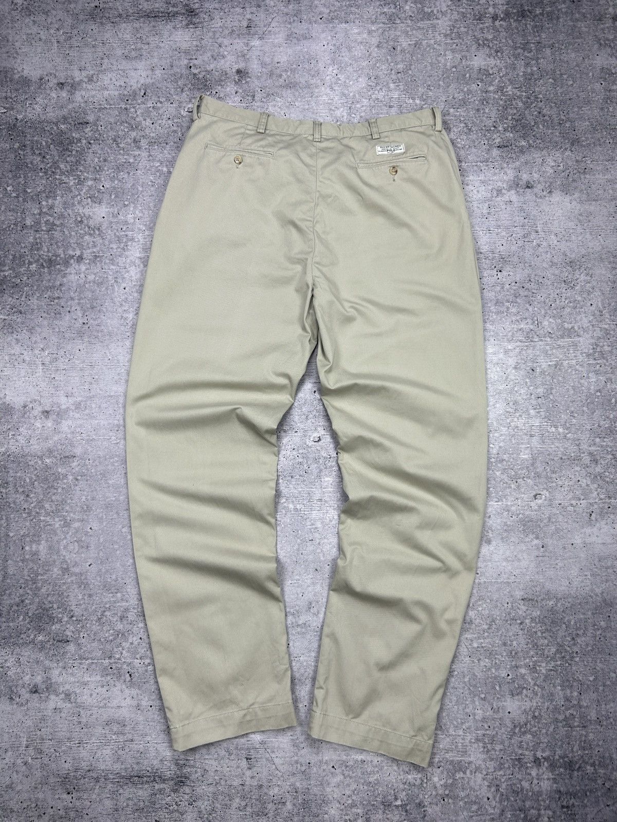 Designer × Polo Ralph Lauren × Vintage Vintage Polo Ralph Lauren Y2K Style Gordon ChinoBeige Pants Size US 38 / EU 54 - 16 Thumbnail