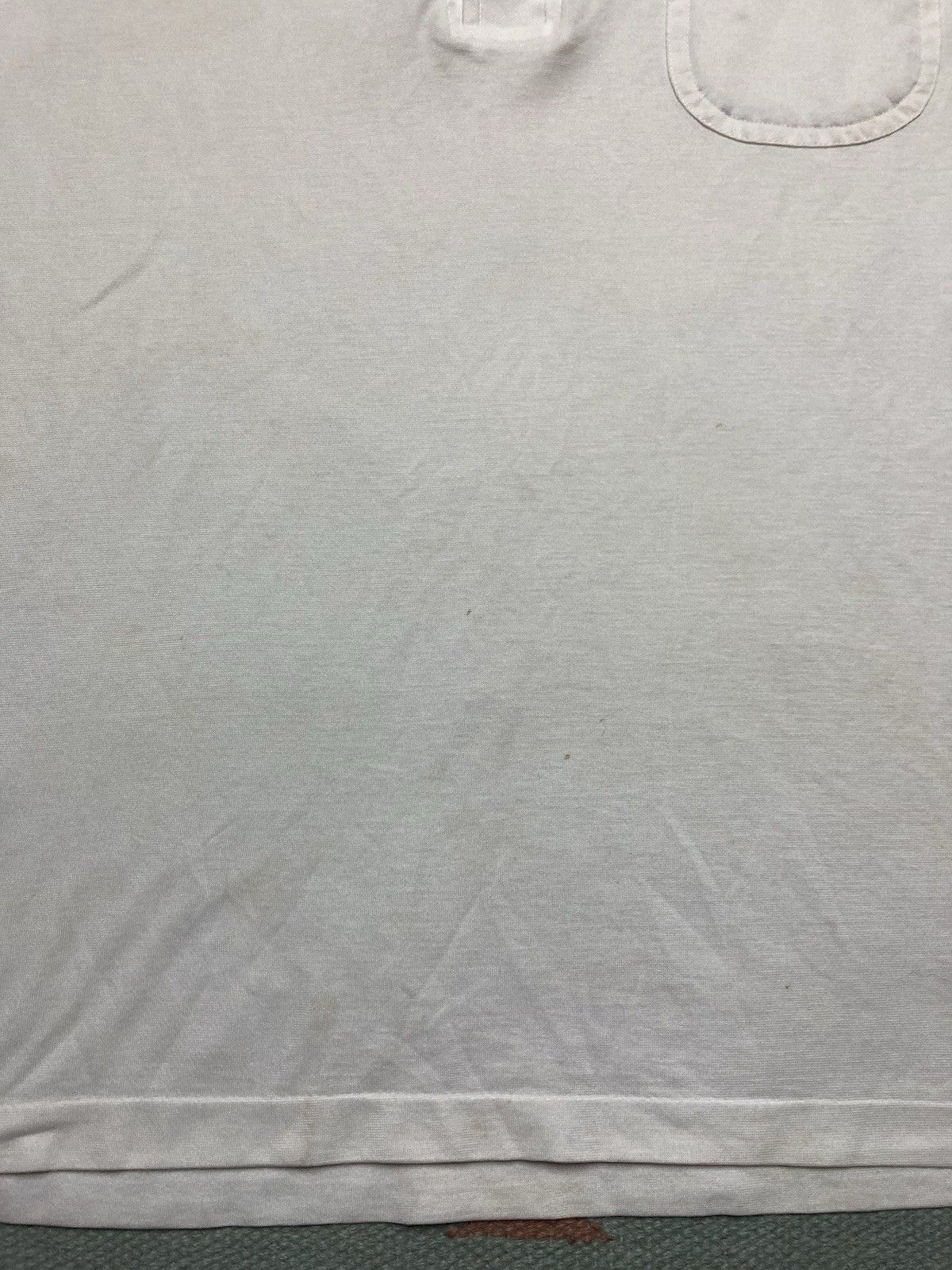 Vintage Vintage 70s polo shirt arrow white stained distressed large Size US L / EU 52-54 / 3 - 4 Thumbnail
