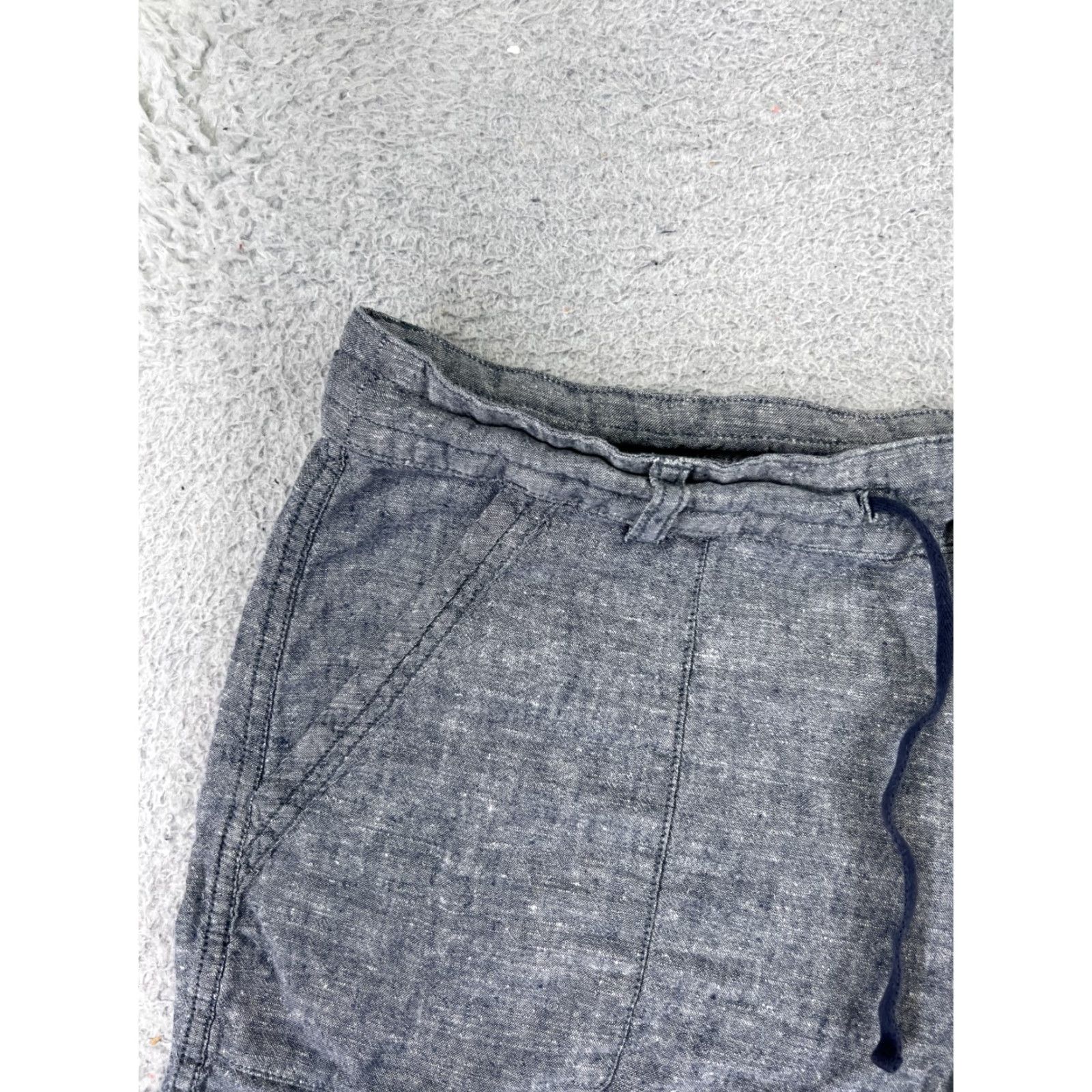 Patagonia Patagonia Shorts Womens 14 Blue Chambray Hemp Blend Island 34x3 Size 36" / US 14 / IT 50 - 7 Thumbnail