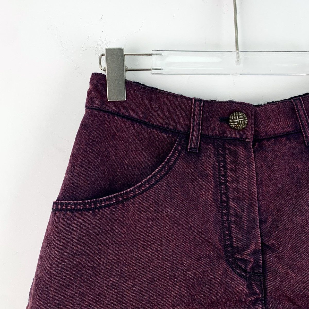 Chanel Chanel Dusty Purple Cotton Denim Casual Shorts K26WX Size 25" / US 0 / IT 36 - 3 Thumbnail