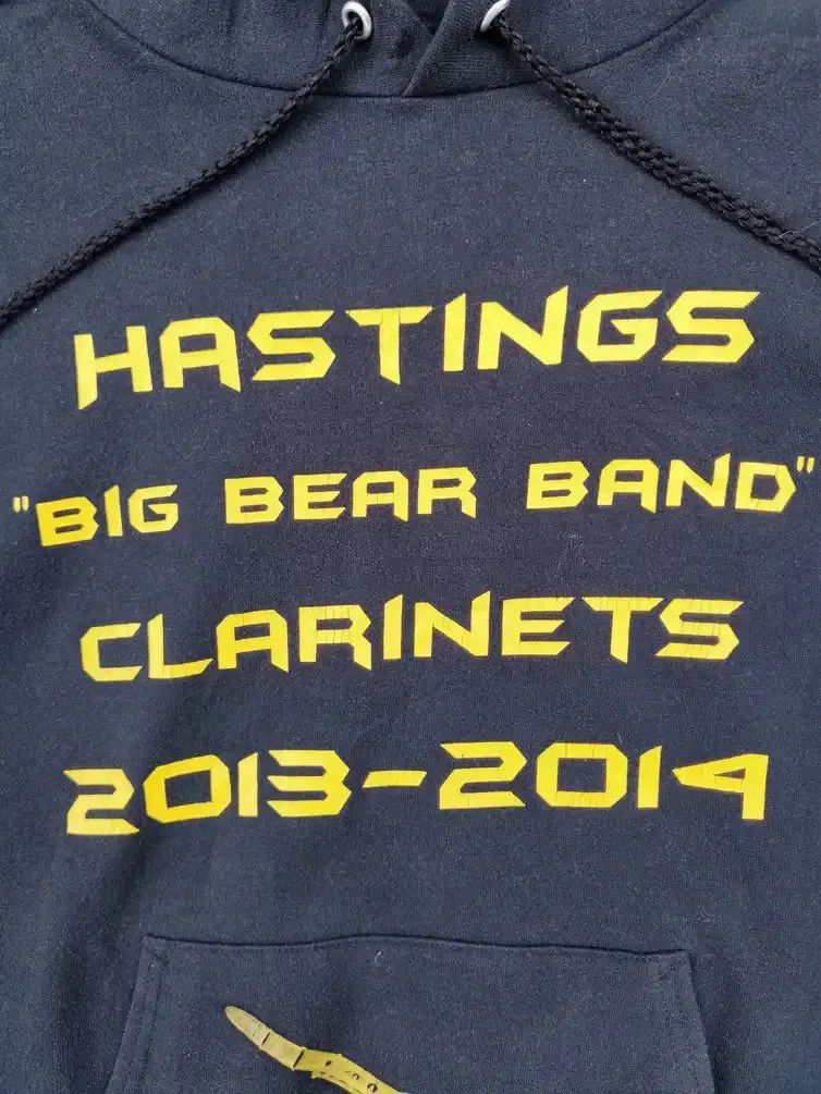 Hanes Hanes Hastings Big Bear Band Clarinets 2013-2014 Sweatshirt Size US S / EU 44-46 / 1 - 4 Thumbnail