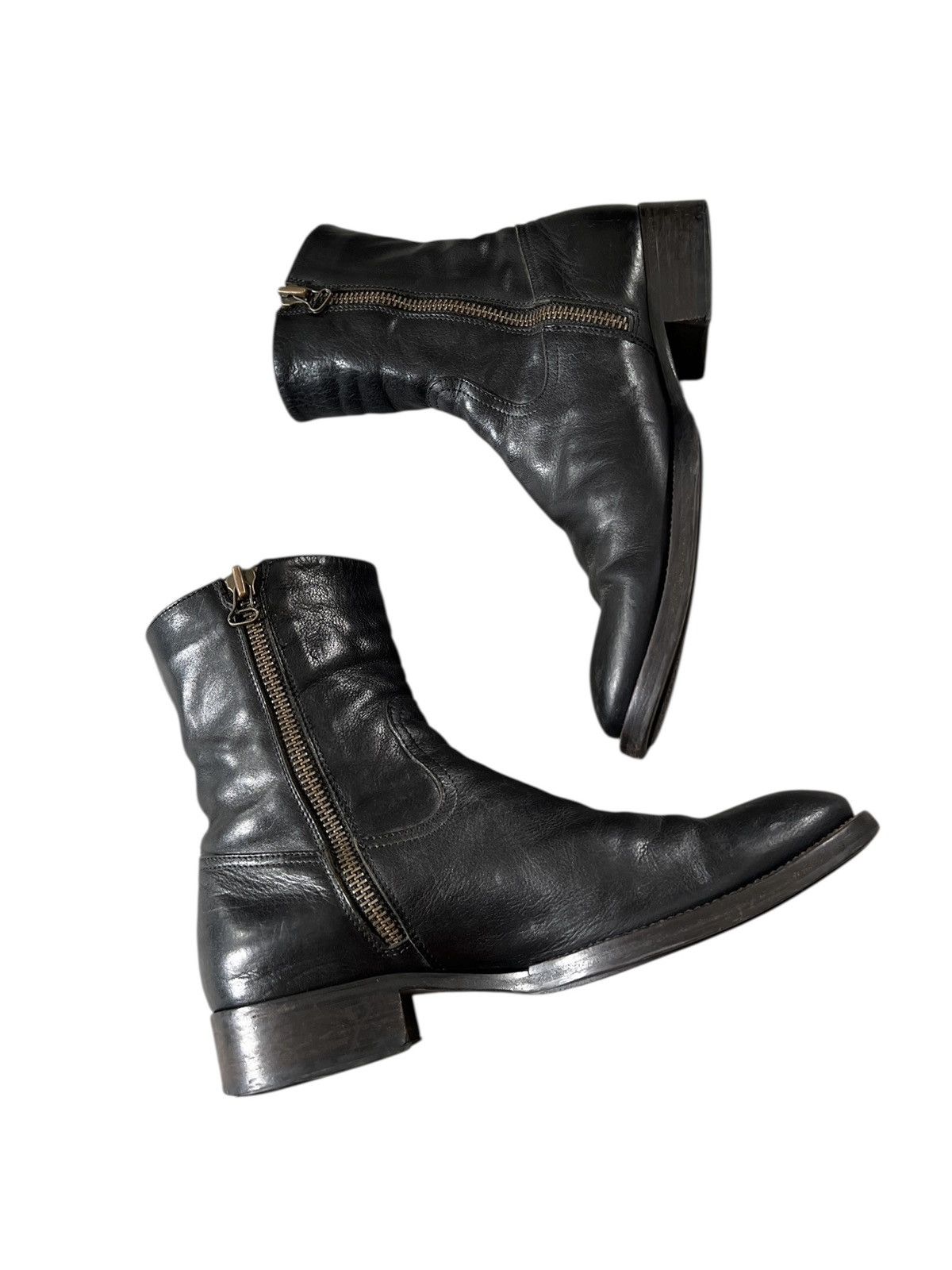 Buttero Buttero 🇮🇹 Side Zipper Patina Leather Boots Size US 9 / EU 42 - 7 Thumbnail