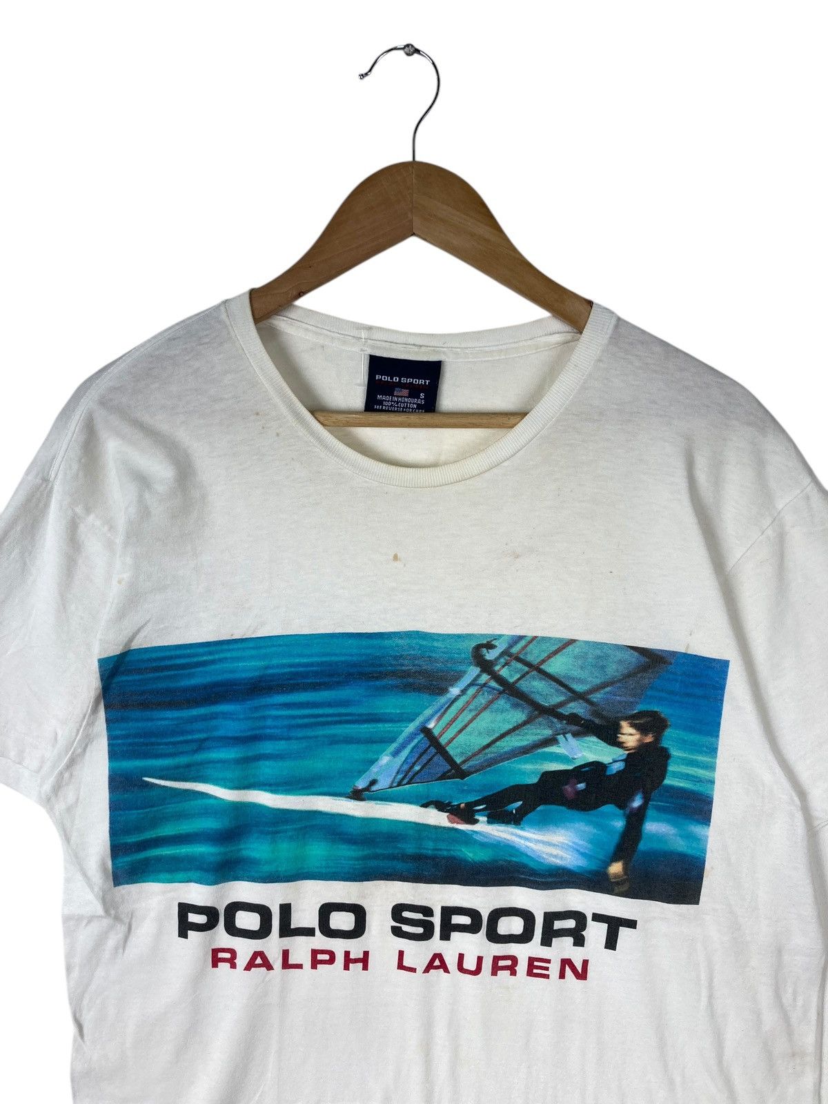 Polo Ralph Lauren × Vintage Vintage Polo Sport Usa Ralph Lauren Polo Yacht T-Shirt Size US S / EU 44-46 / 1 - 3 Thumbnail