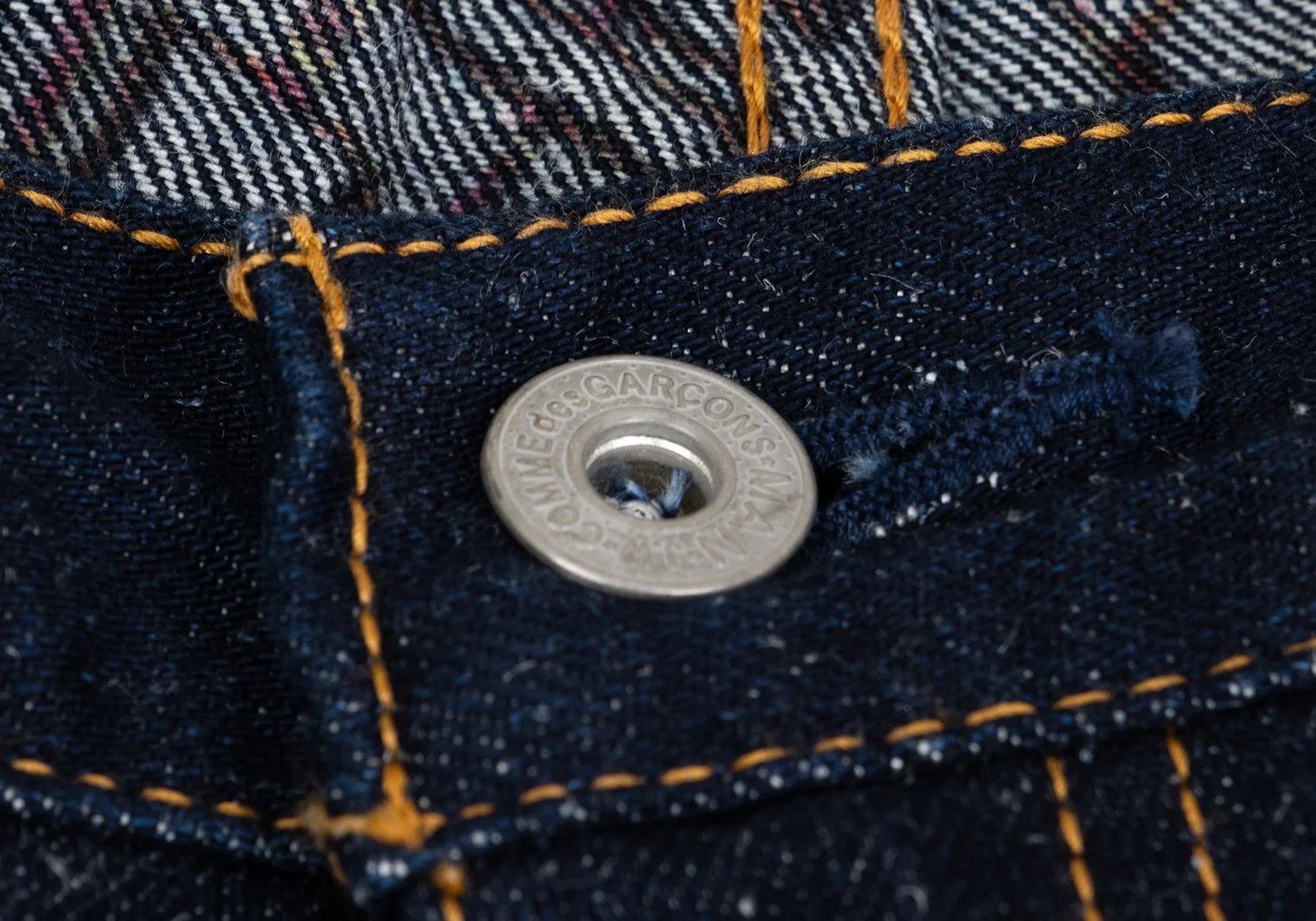 Junya Watanabe Indigo Straight Denim with Graffiti Print L Size Size US 38 / EU 54 - 3 Thumbnail