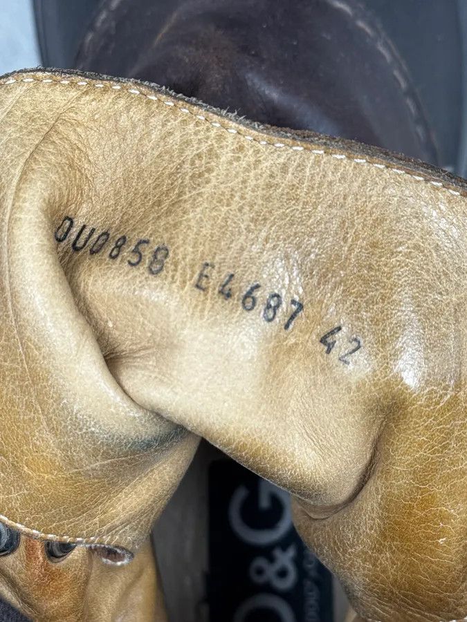 Dolce & Gabbana AW2008 Dolce & Gabbana Black & Brown Puffer Effect Leather Boots Size US 9 / EU 42 - 7 Thumbnail