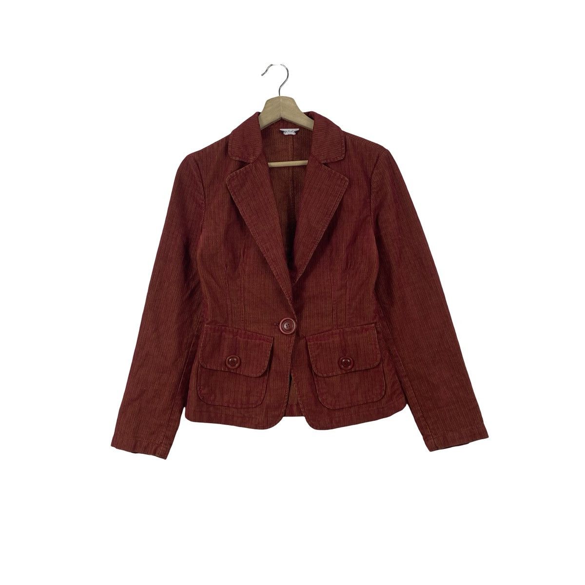 Max Mara Vintage MAX&C0 Active Corduroy Blazer Jacket Tailored Size S / US 4 / IT 40 - 1 Thumbnail